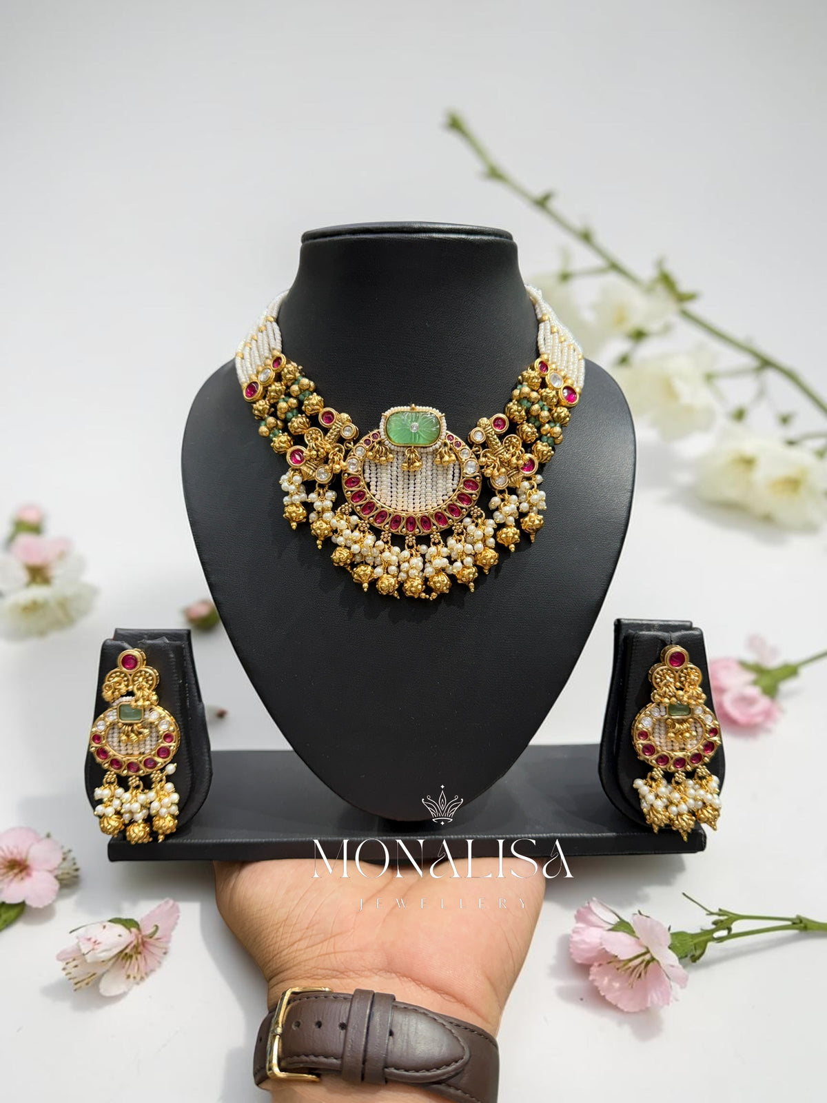 Jijisa Antique designer Necklace Set