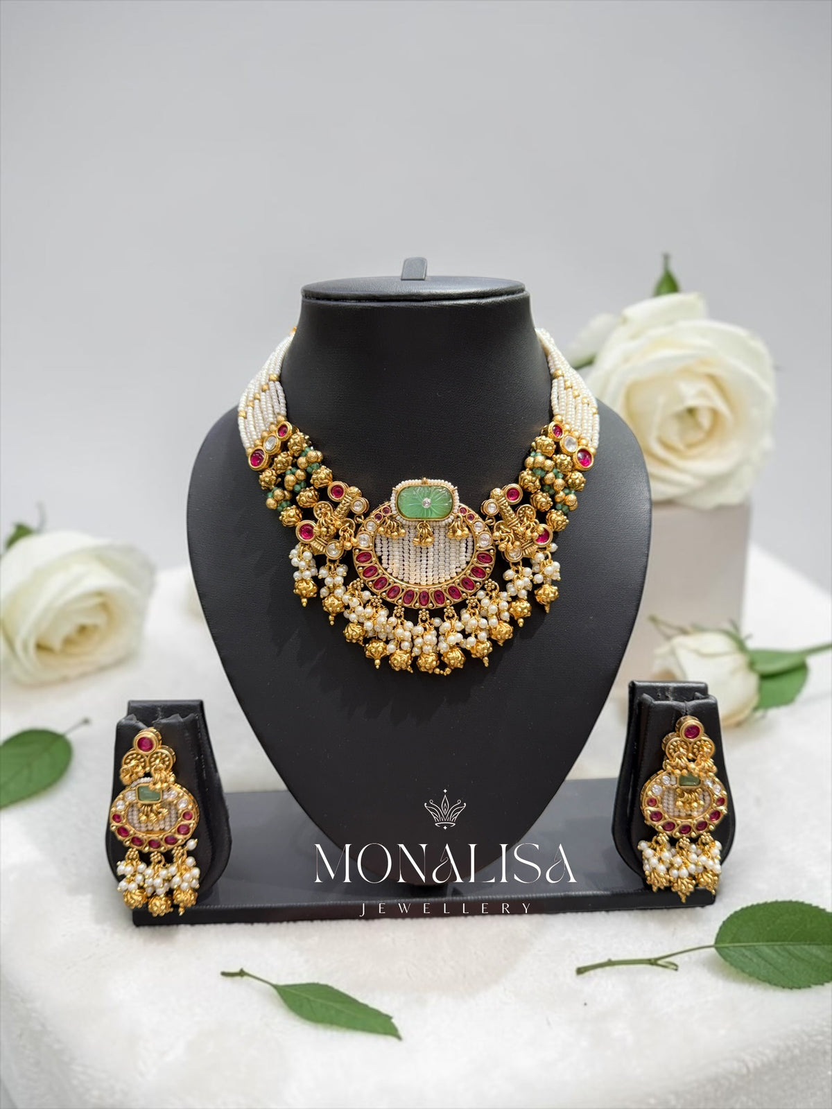 Jijisa Antique designer Necklace Set