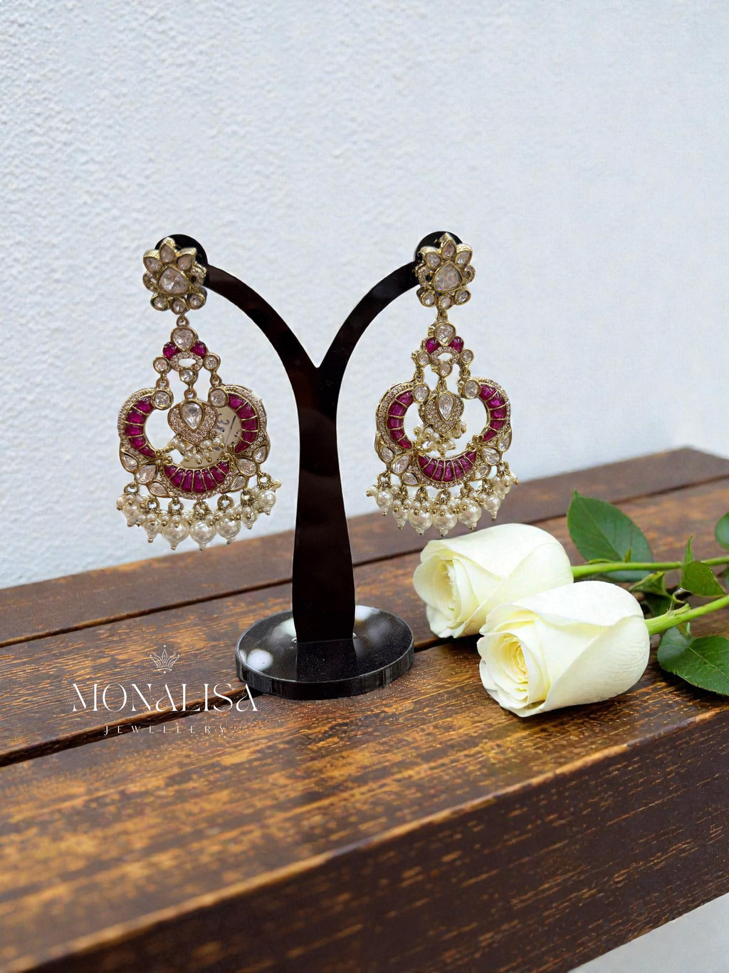 Vera Ruby Polki Desinger Earing
