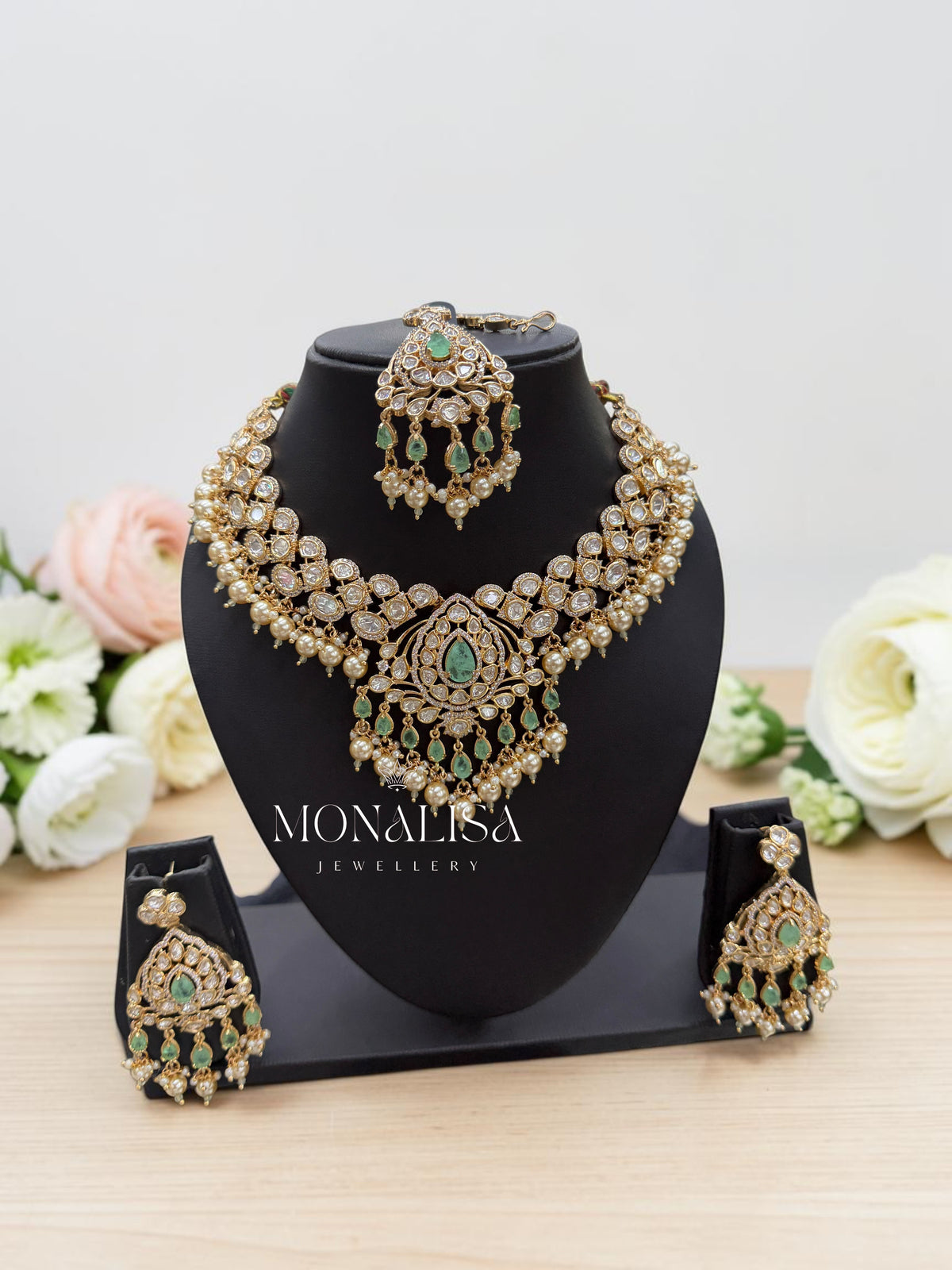 Kiara Polki Designer Necklace Set