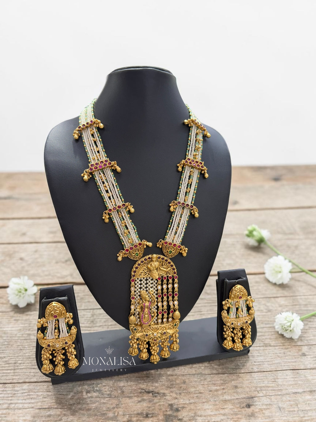 Shree Ram Antique designer long Necklace Set