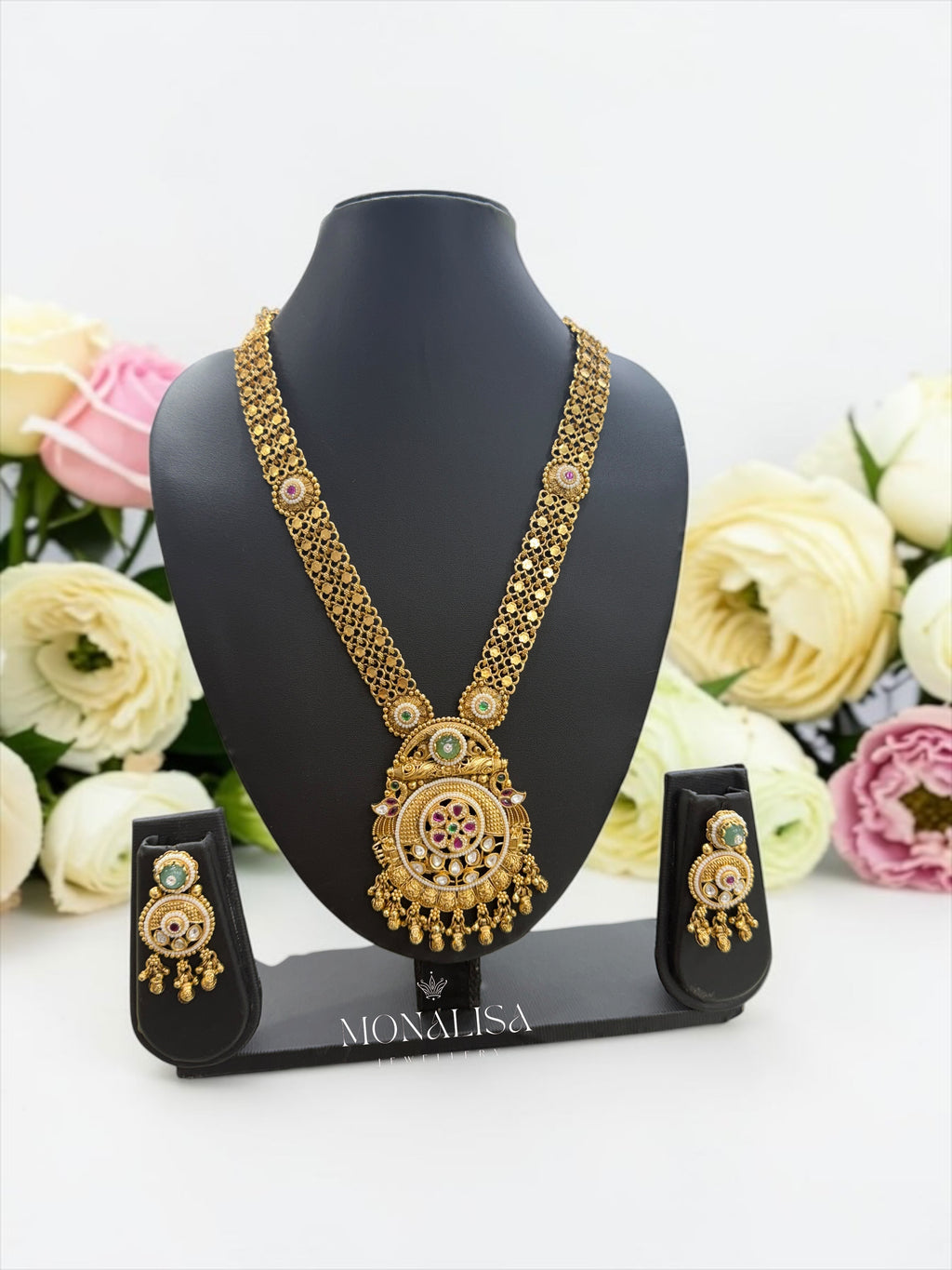 Nekisa Antique designer long Necklace Set