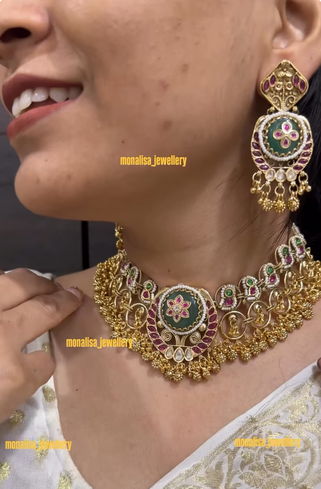 Mithra Antique Designer Necklace Set