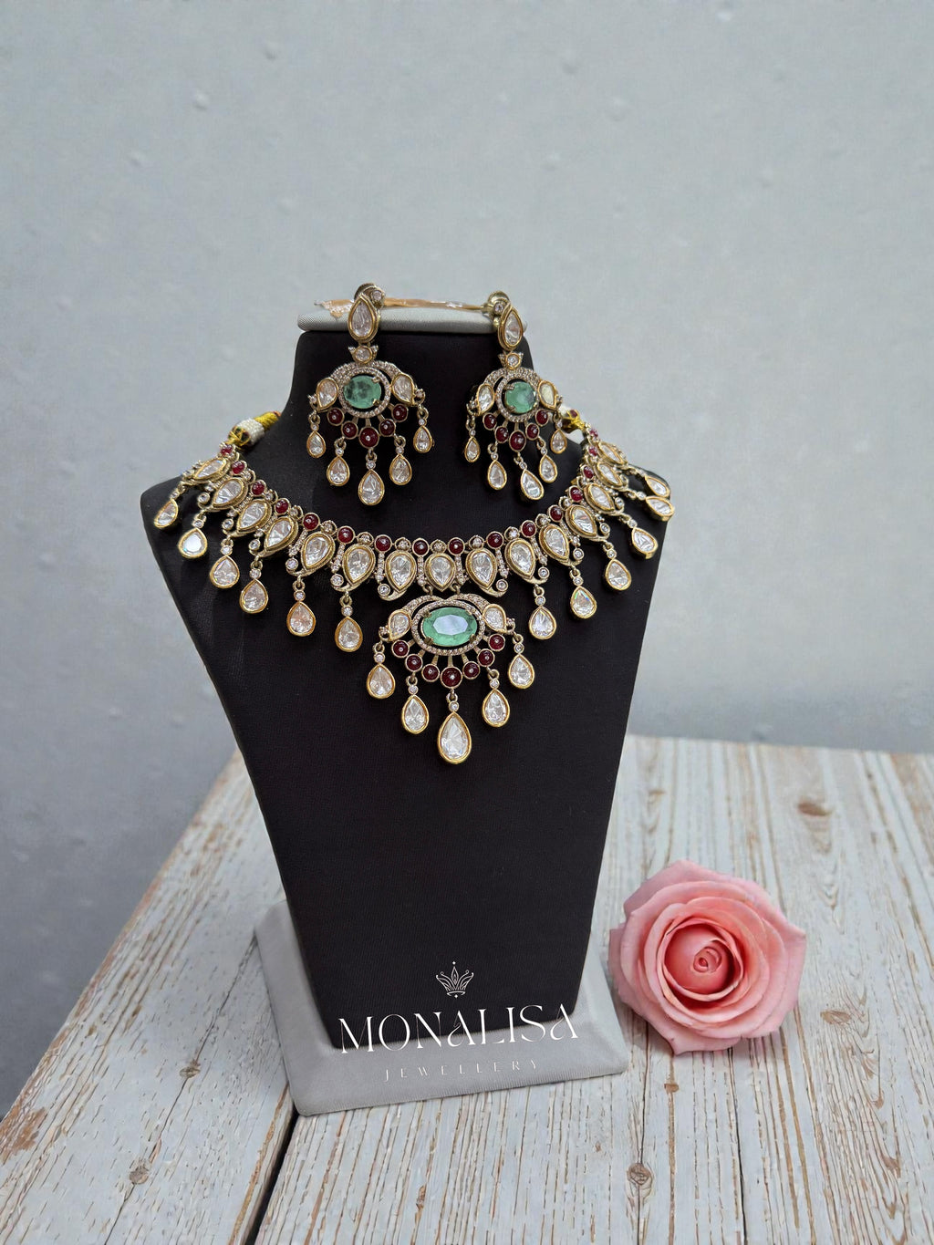 Vedika Polki Designer Necklace Set