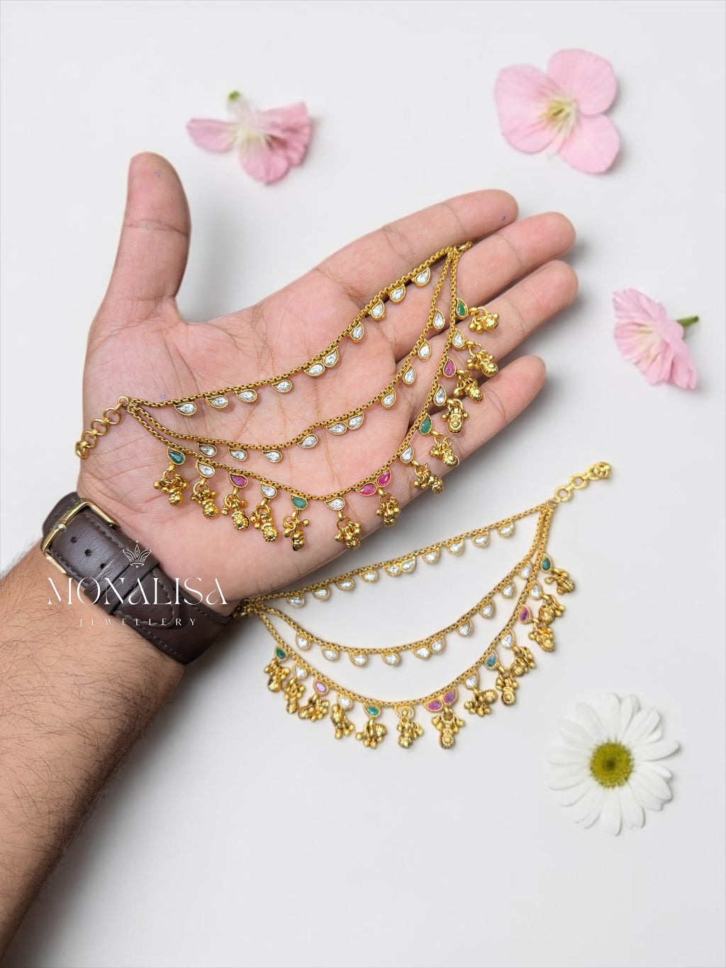 Aarohi Antique Designer Ear chain