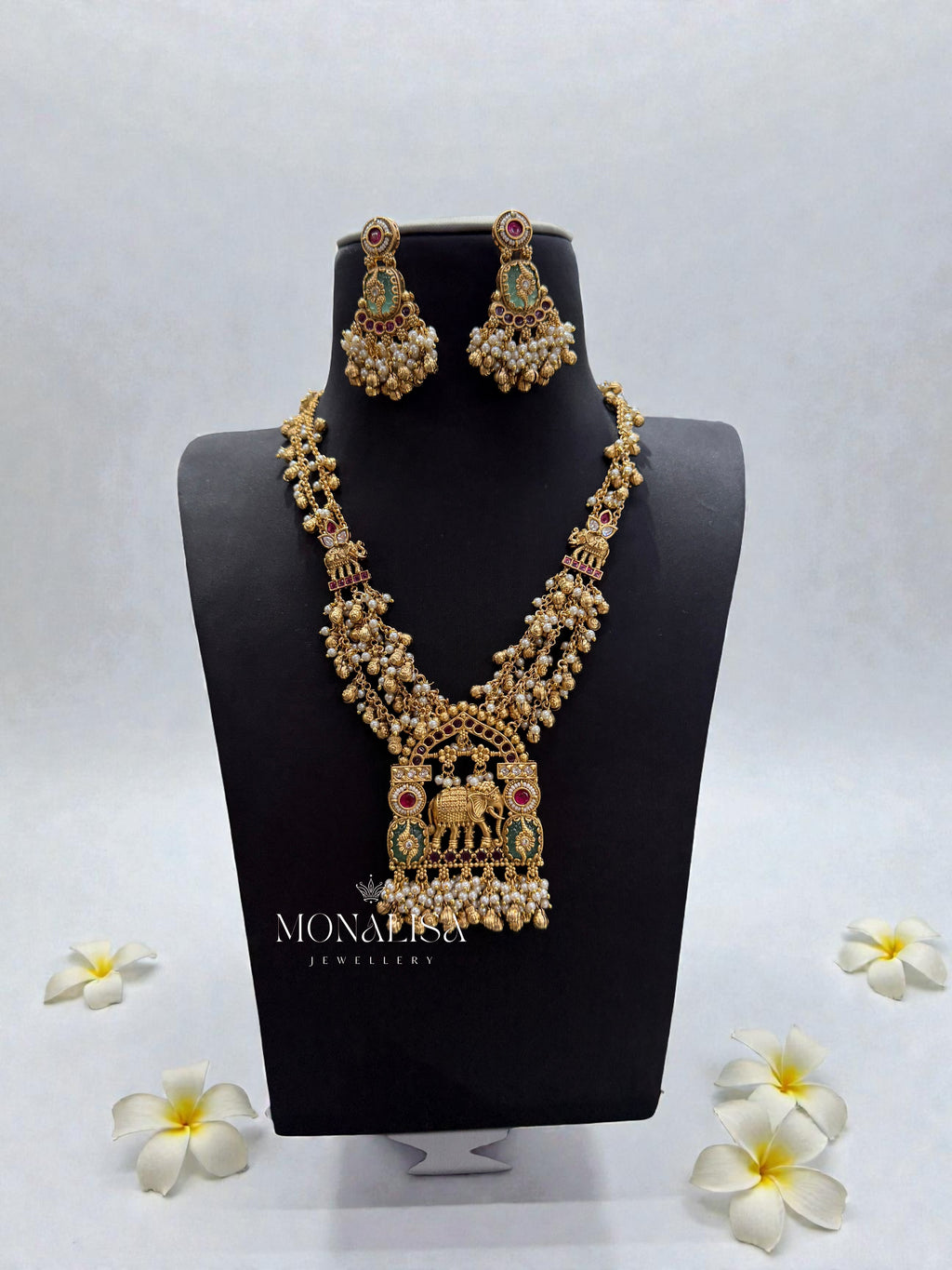 Hansraj Antique designer long Necklace Set