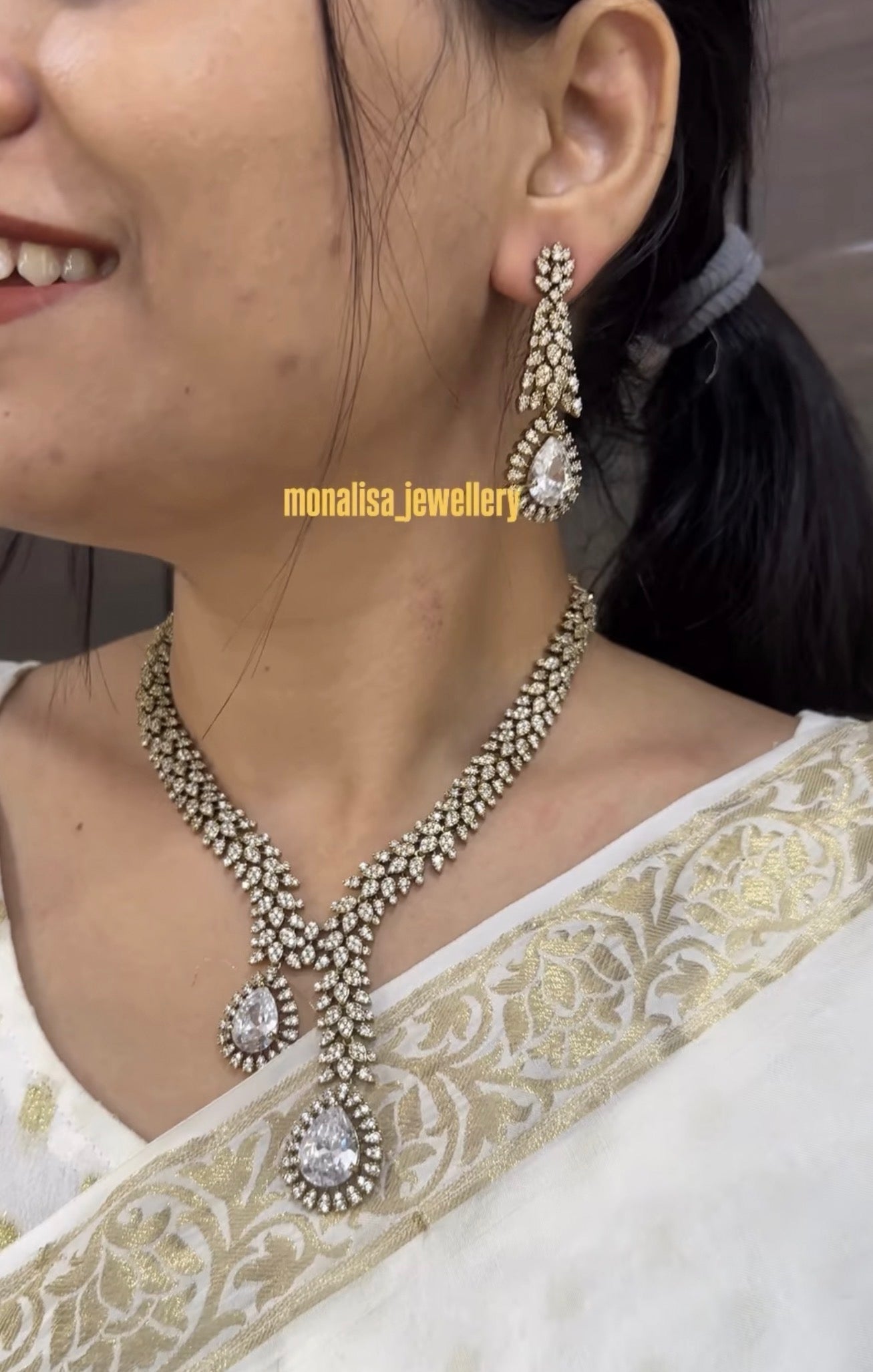 Kyna polki Designer Necklace Set