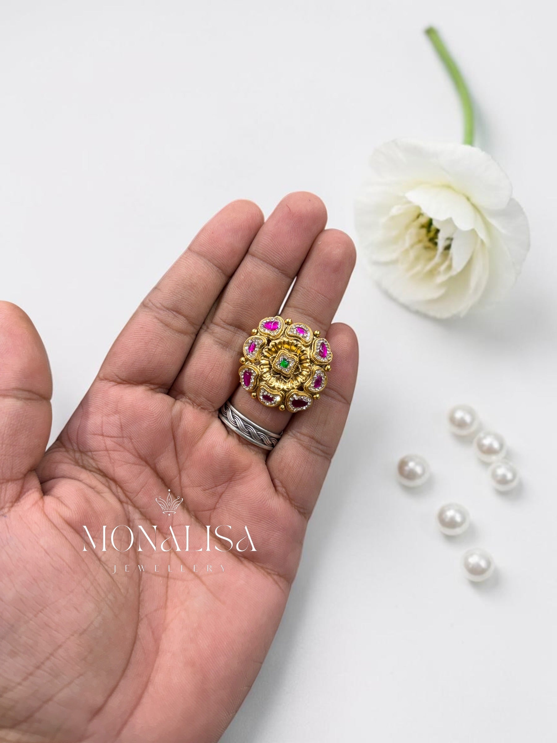 Latika Antique Designer Ring