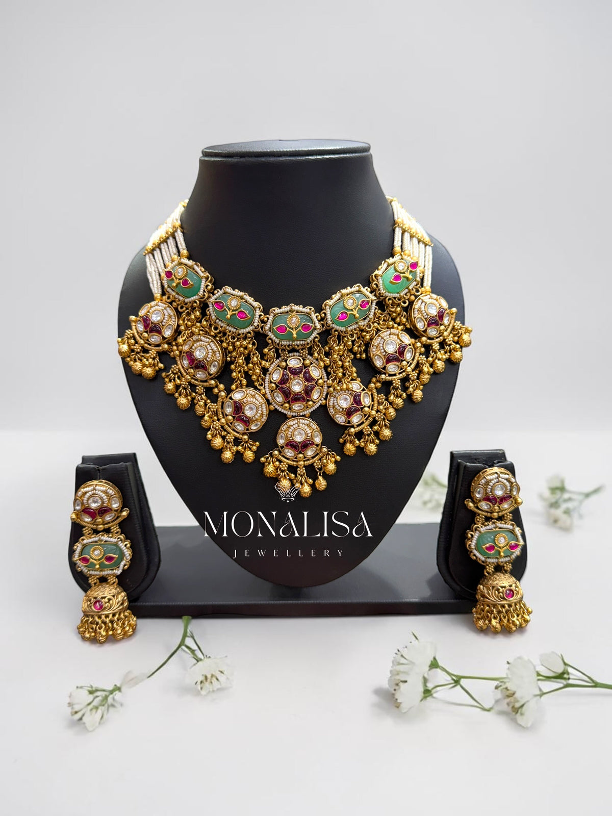 Rajvika Antique Designer Necklace Set