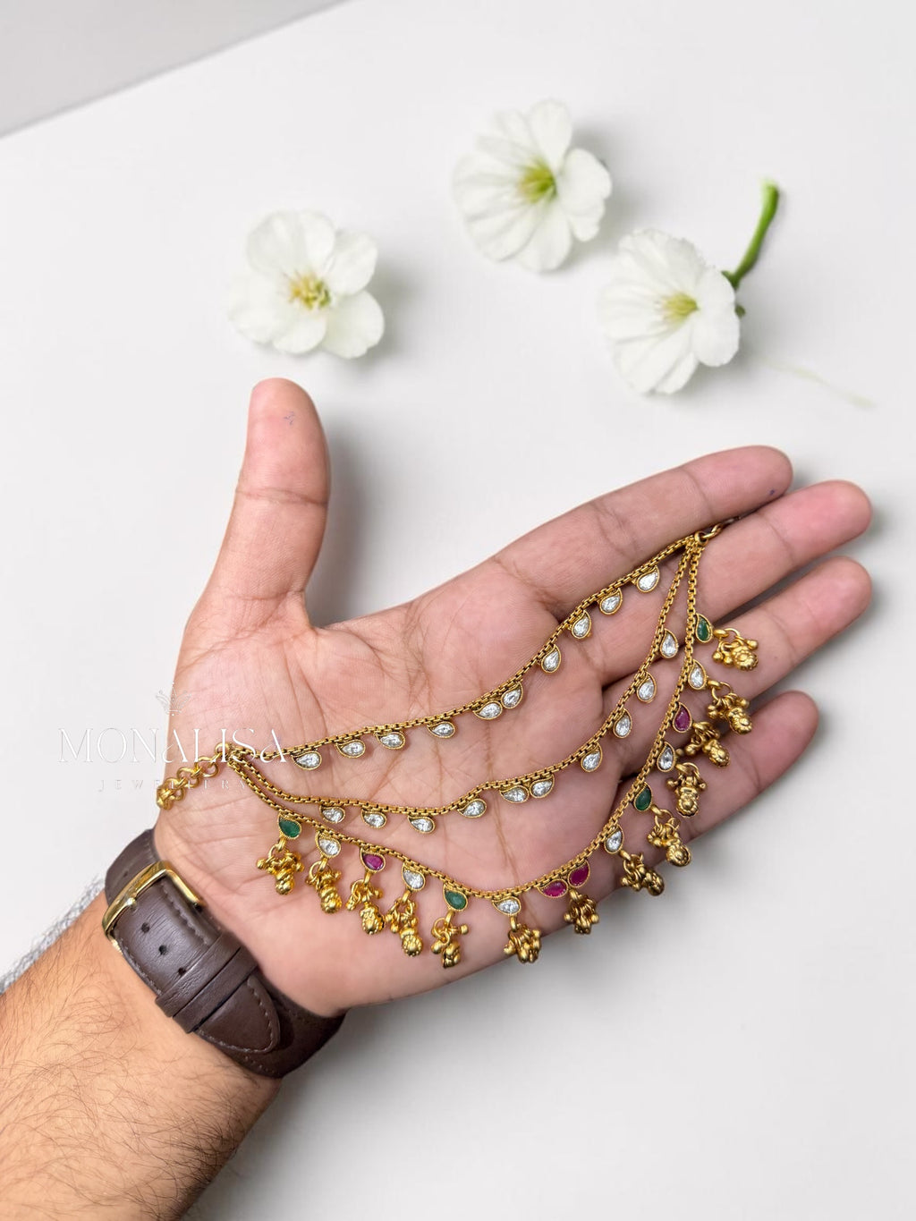 Aarohi Antique Designer Ear chain