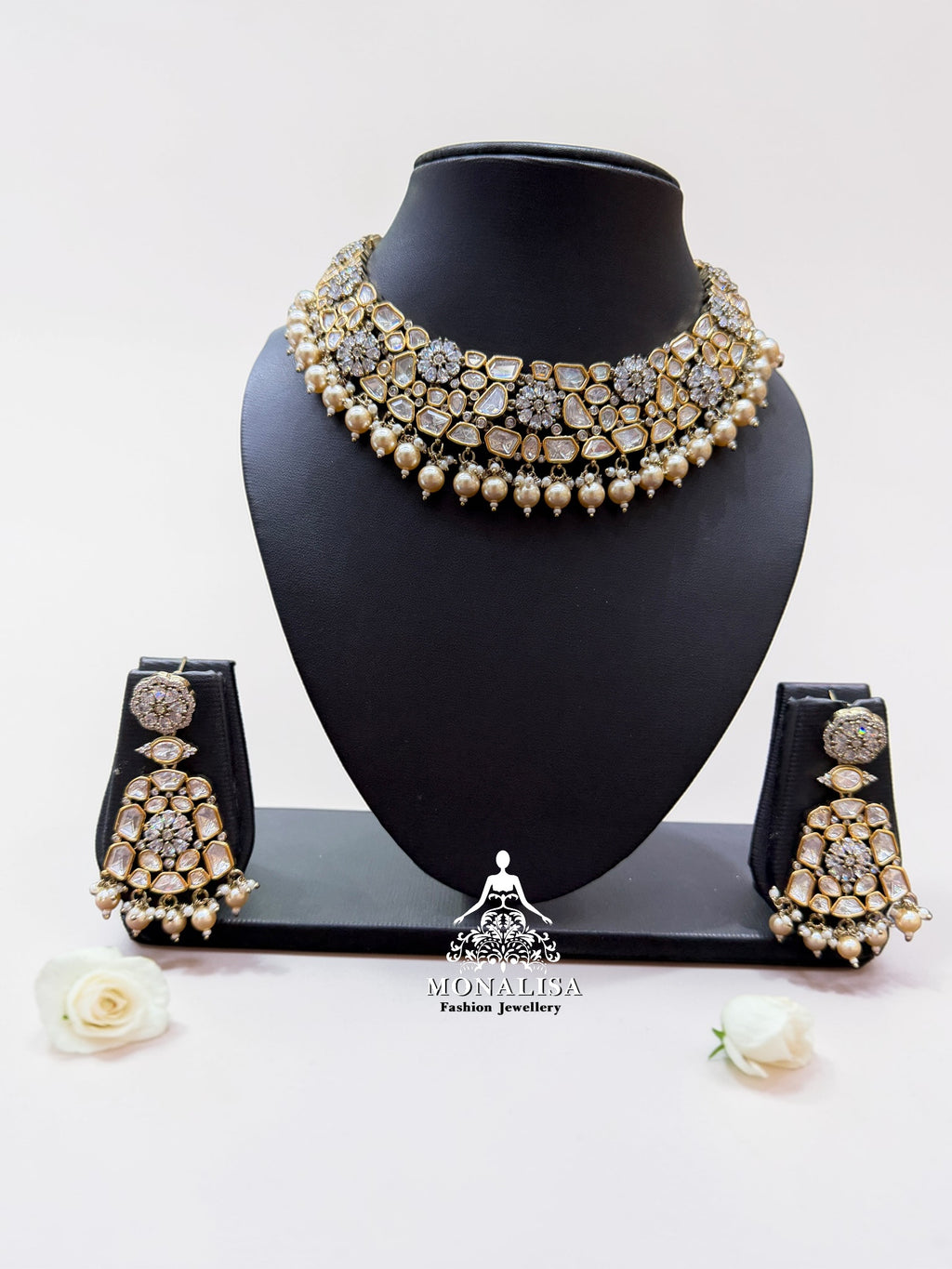 Misty Polki Designer Necklace Set