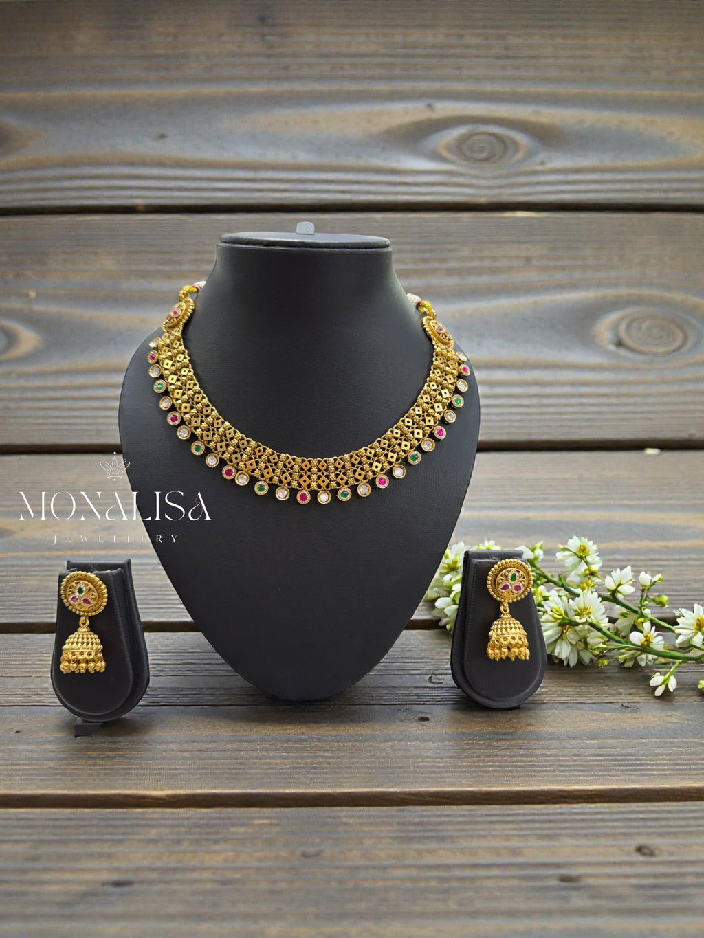 Devikae Antique Designer Necklace Set