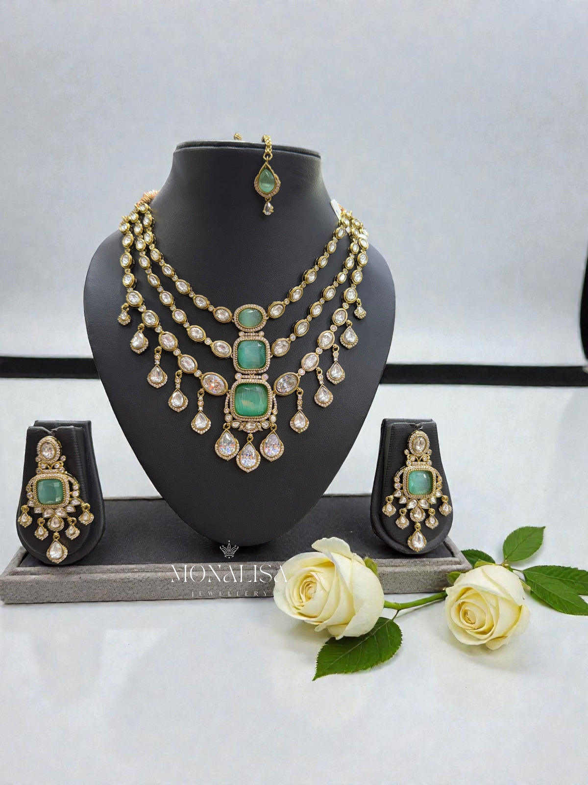 Palak Polki Designer Necklace Set