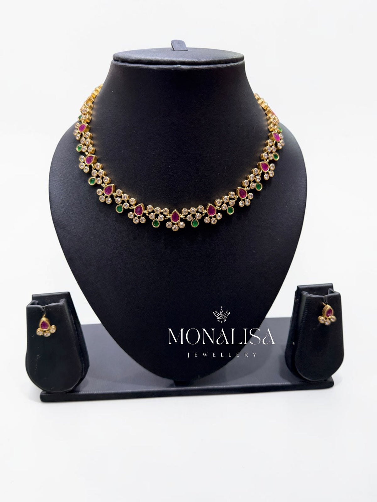 Janhavi Ruby designer Necklace Set