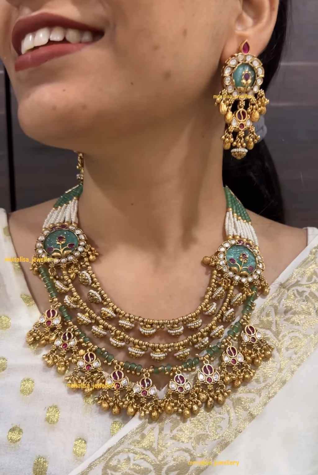 Vani Antique Designer Necklace Set