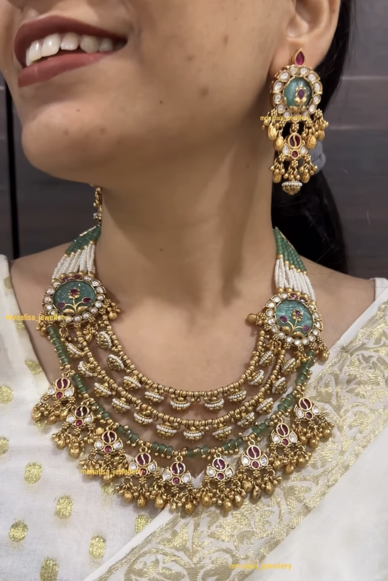 Vani Antique Designer Necklace Set