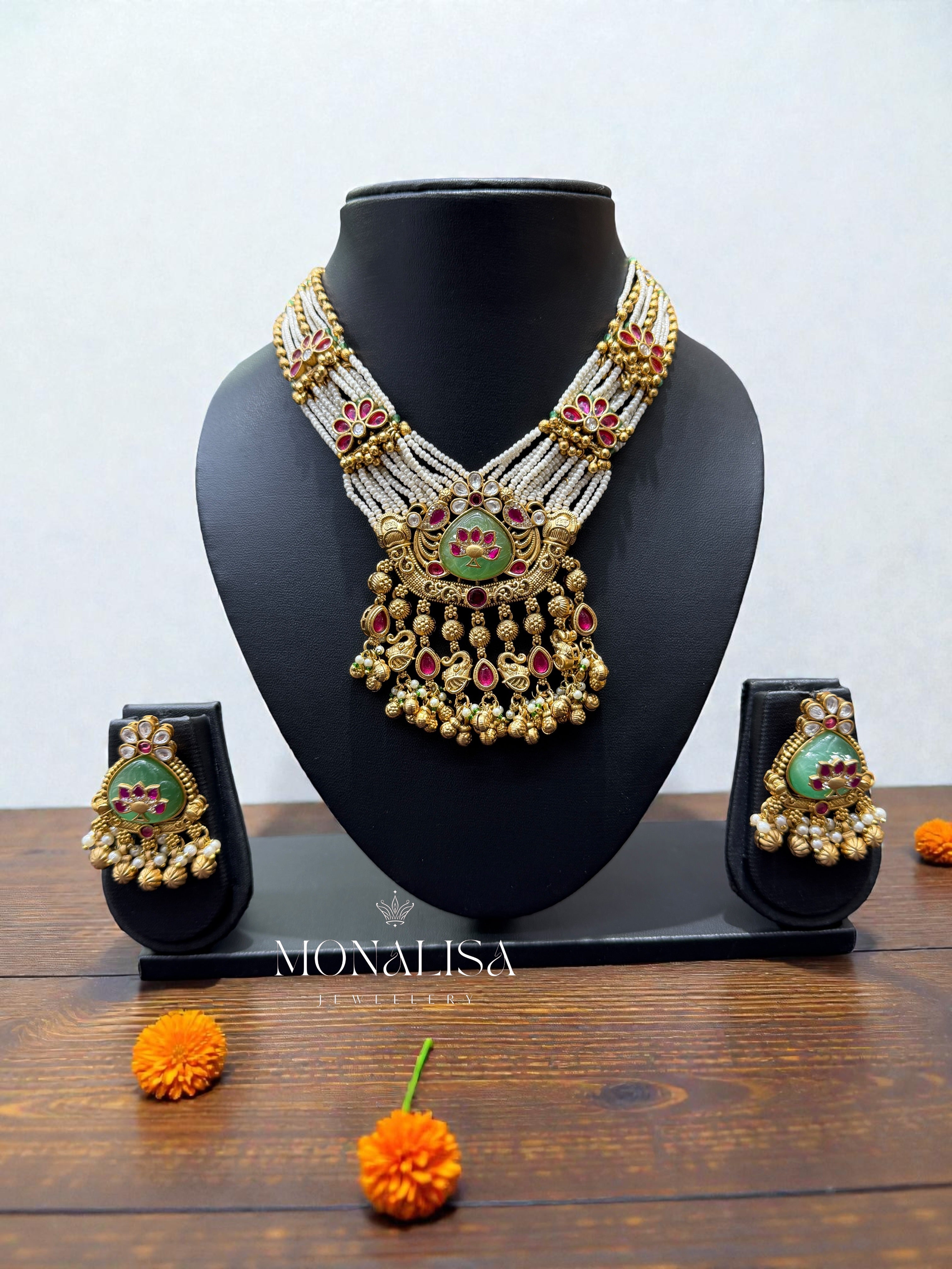 Komal Antique Designer Necklace Set