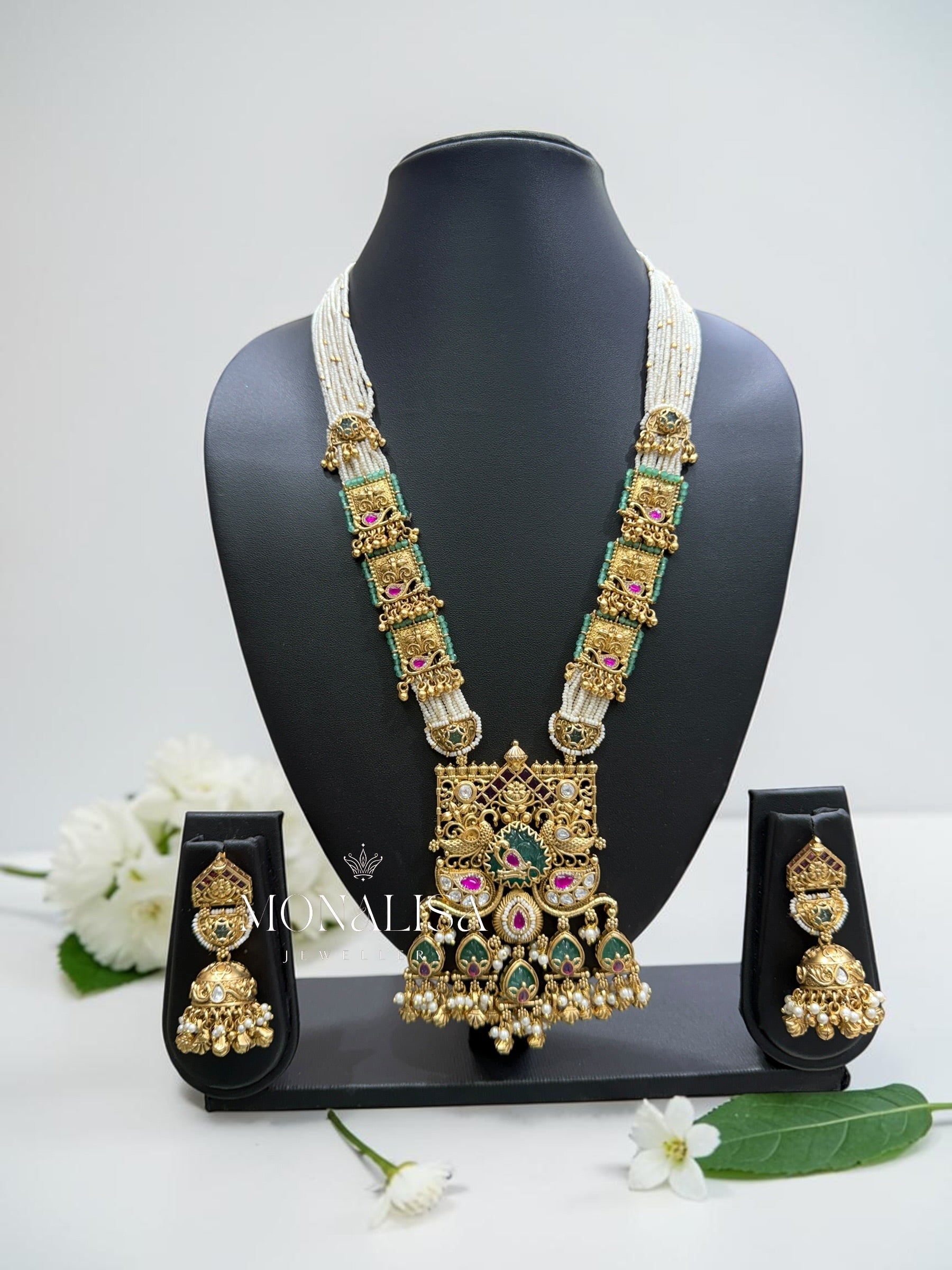 RANI Antique designer long Necklace Set