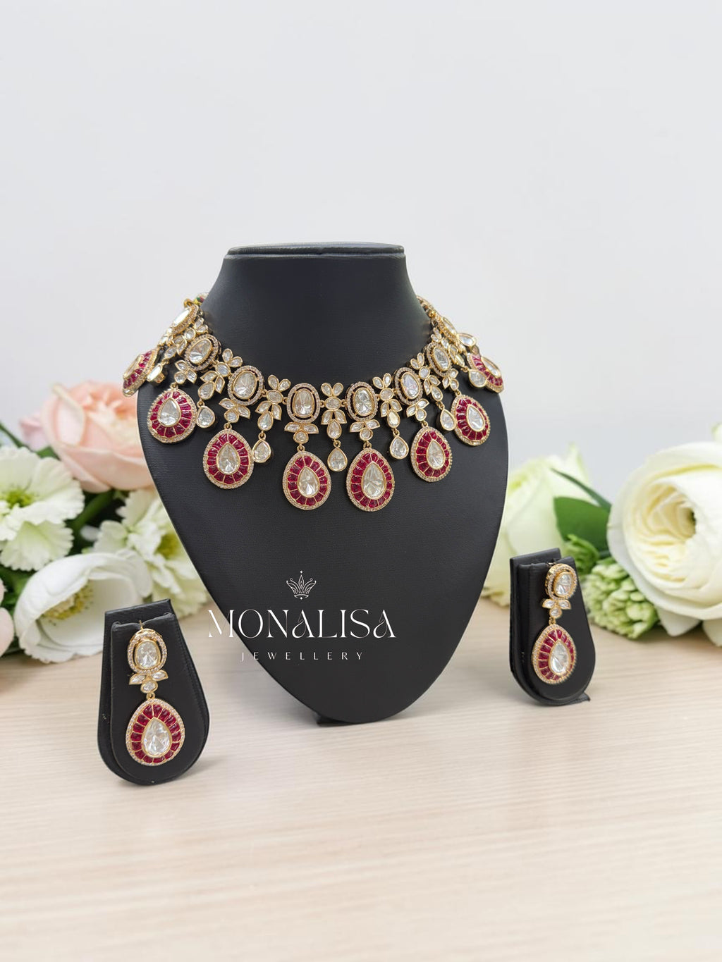 Neha Polki Designer Necklace Set