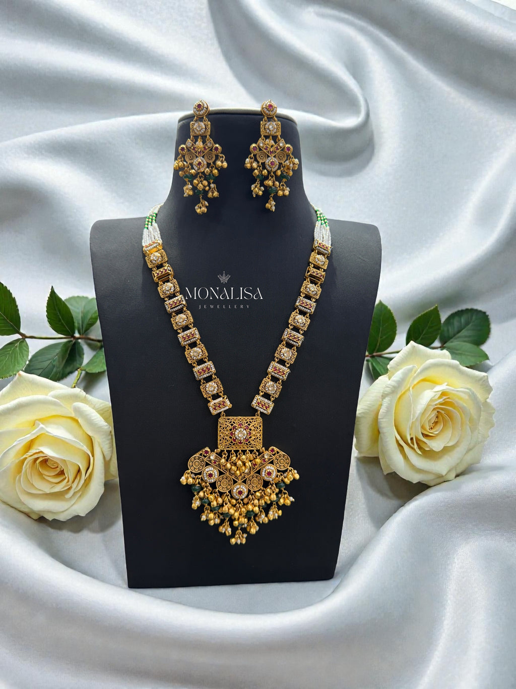 Nemli Antique designer long Necklace Set