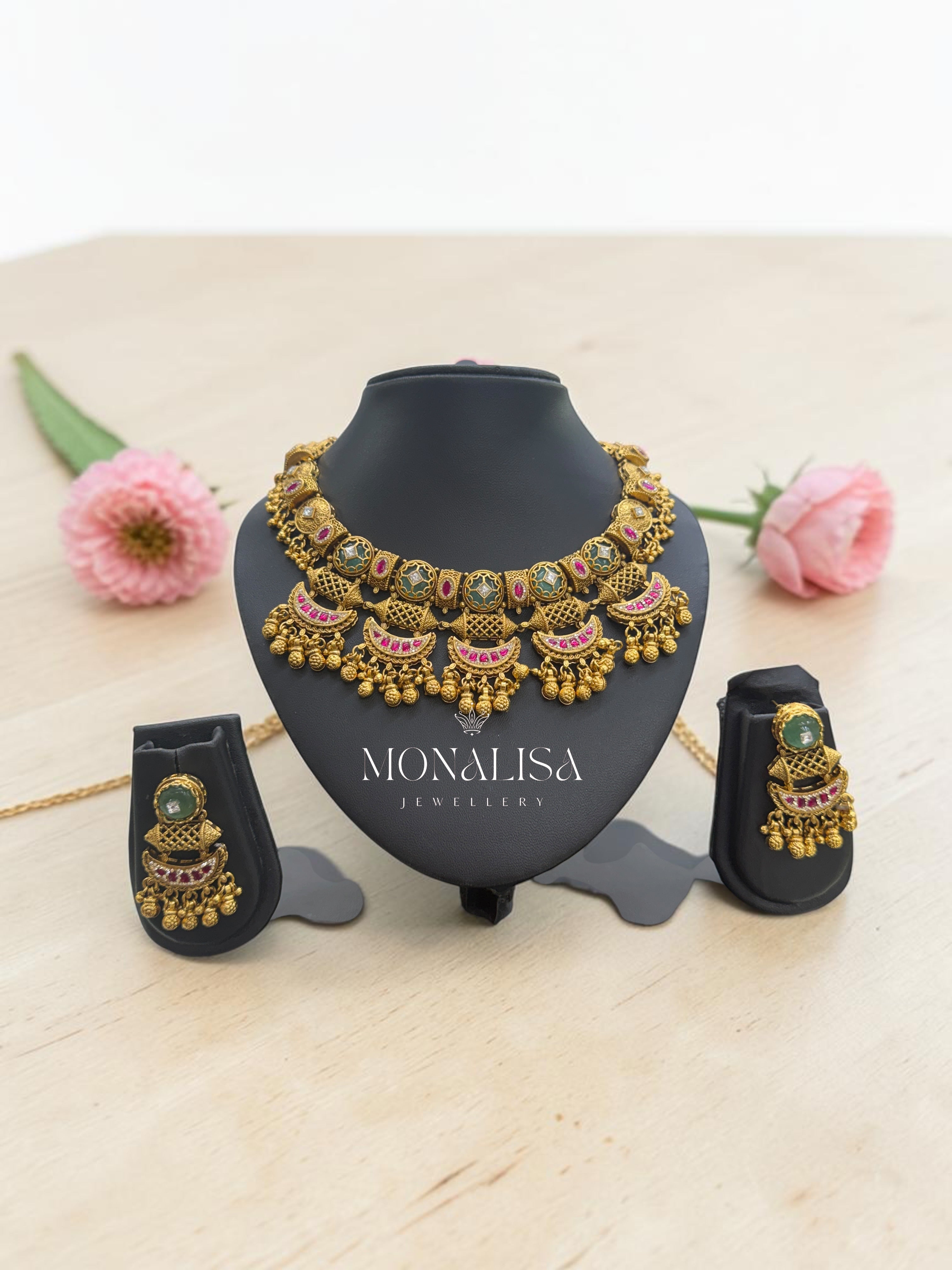 Srivati Antique Designer Necklace Set