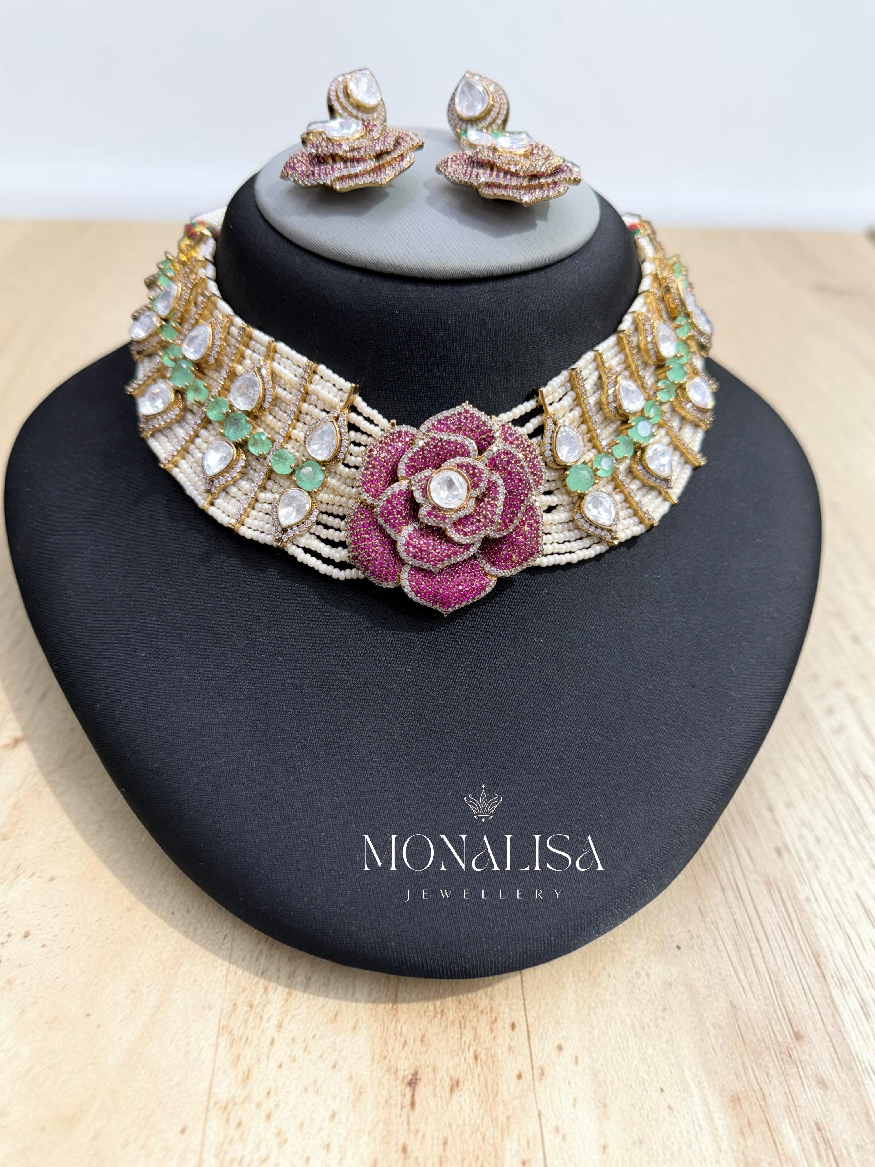 Snehja Statement Necklace Set