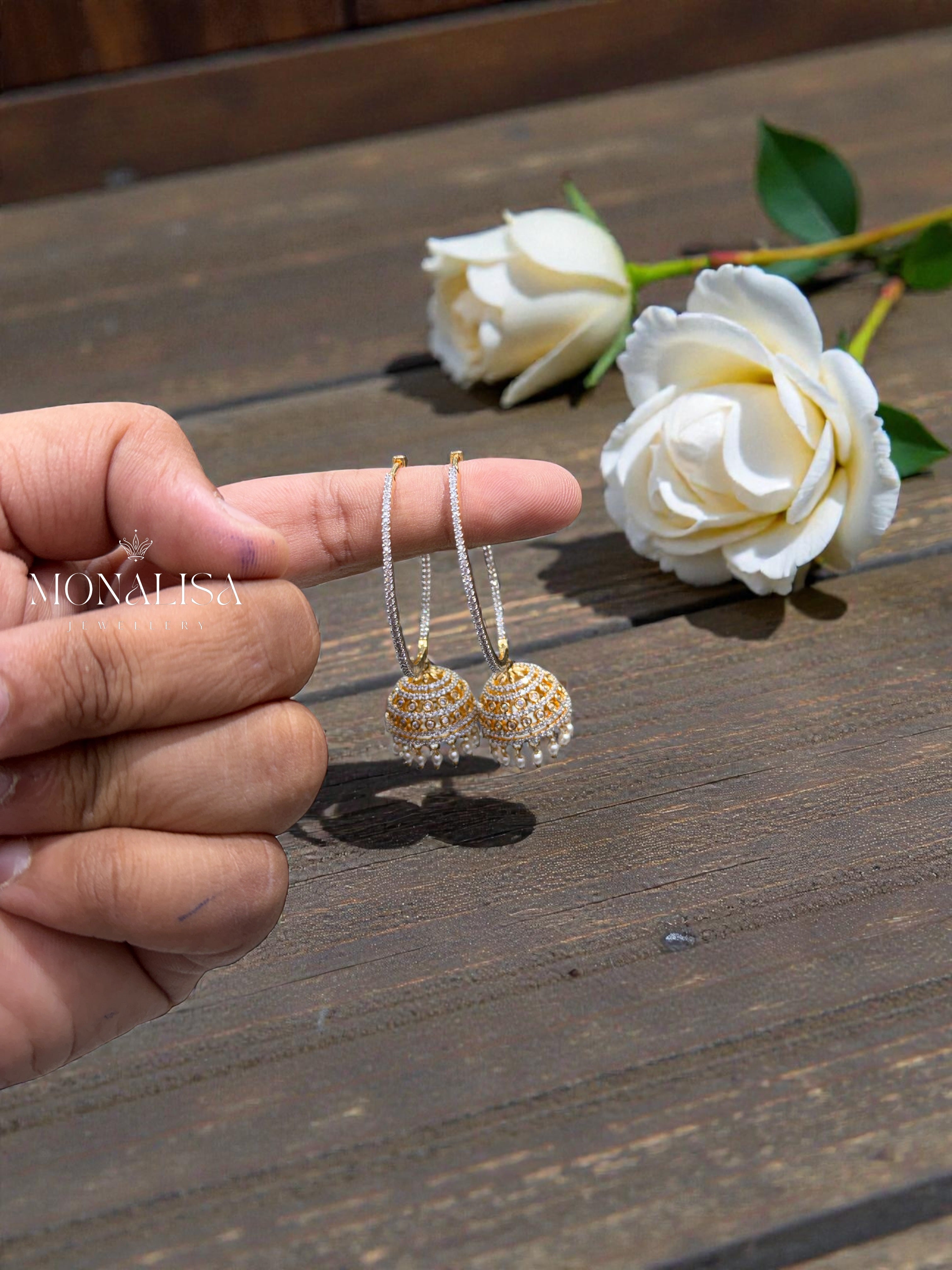 Koyra golden Diamond Desinger Earing