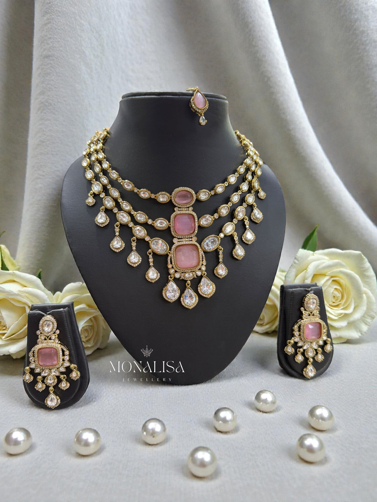 Palak Polki Designer Necklace Set