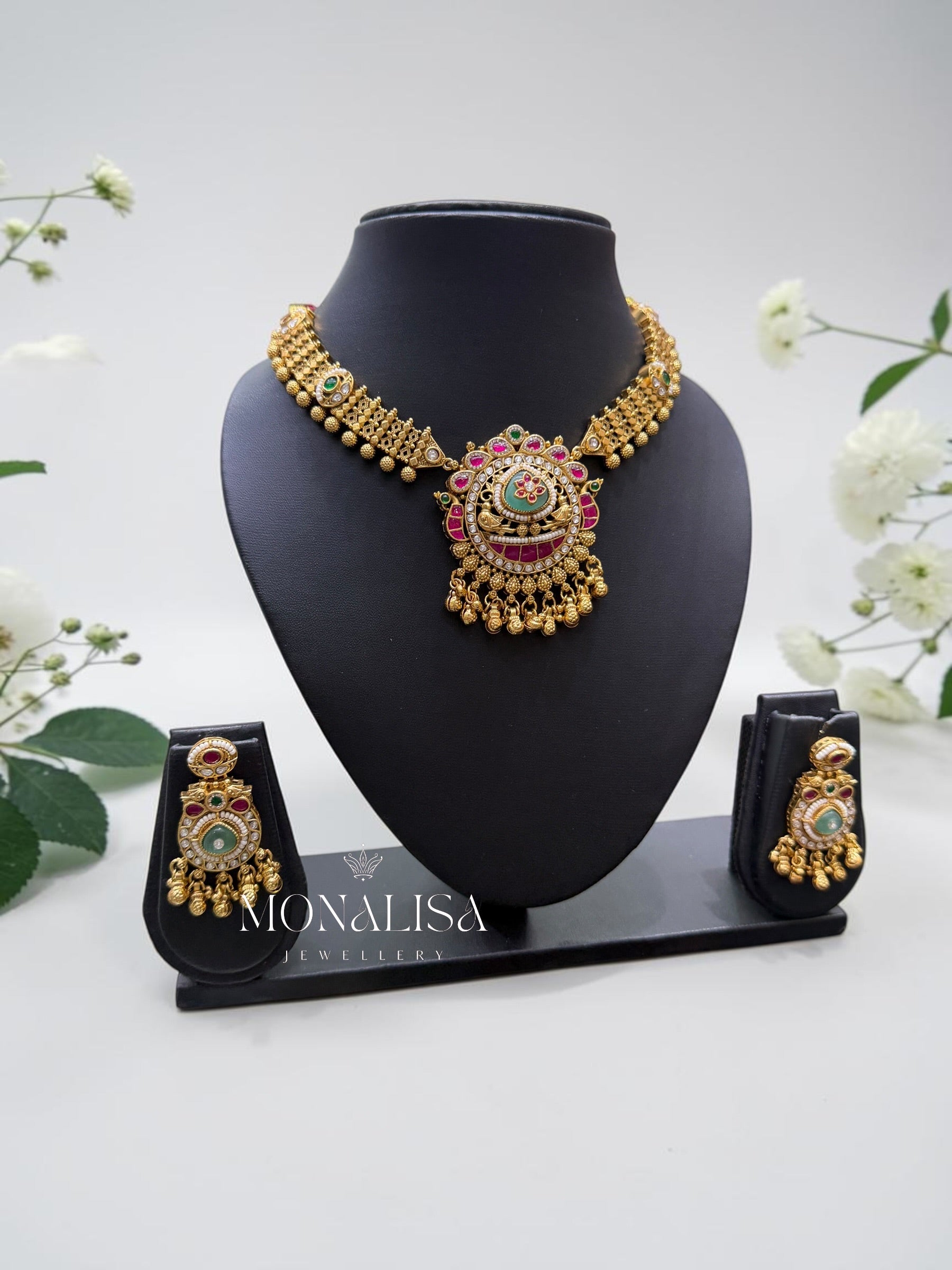 Rani Antique Designer Necklace Set