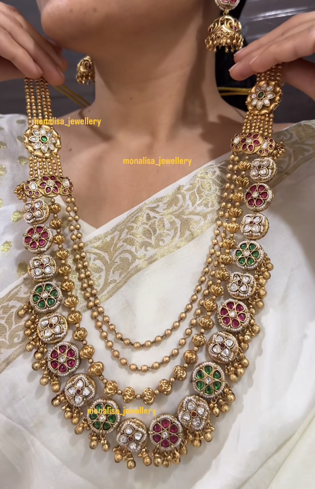 Pushpa 2 Antique Designer Necklace Set