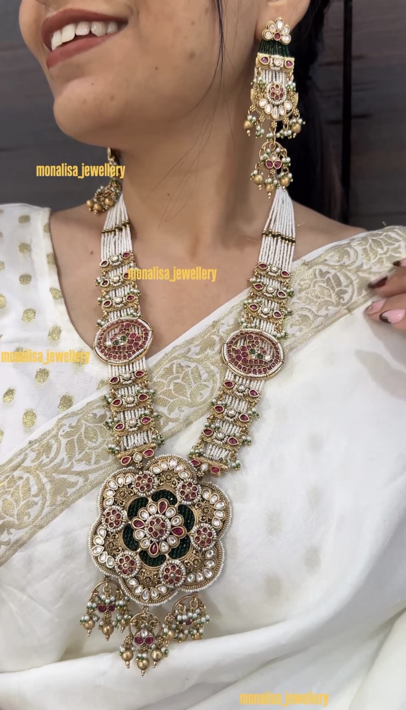 Hamsika Antique Designer Necklace Set