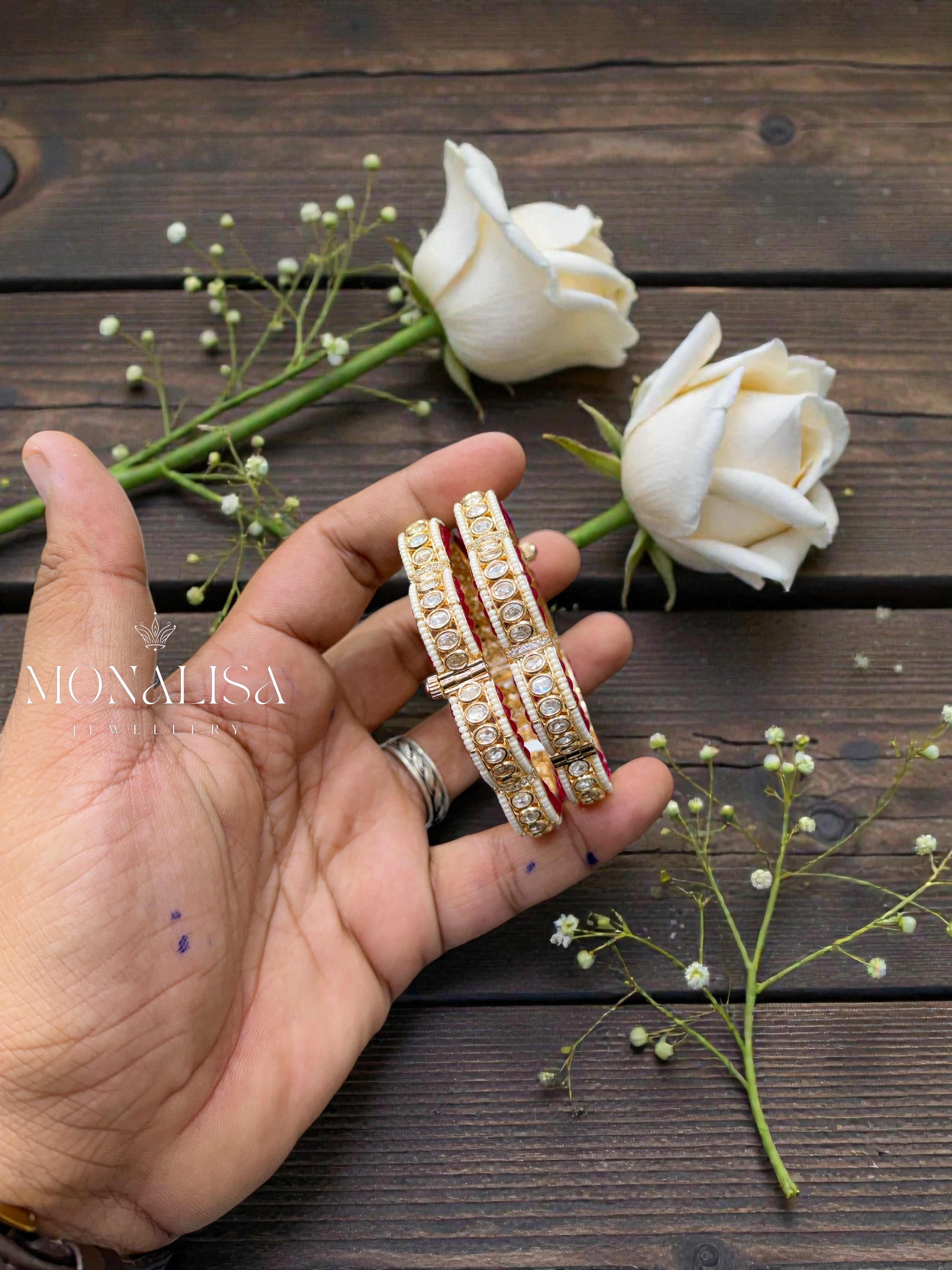 Ruvika polki Designer Bangles