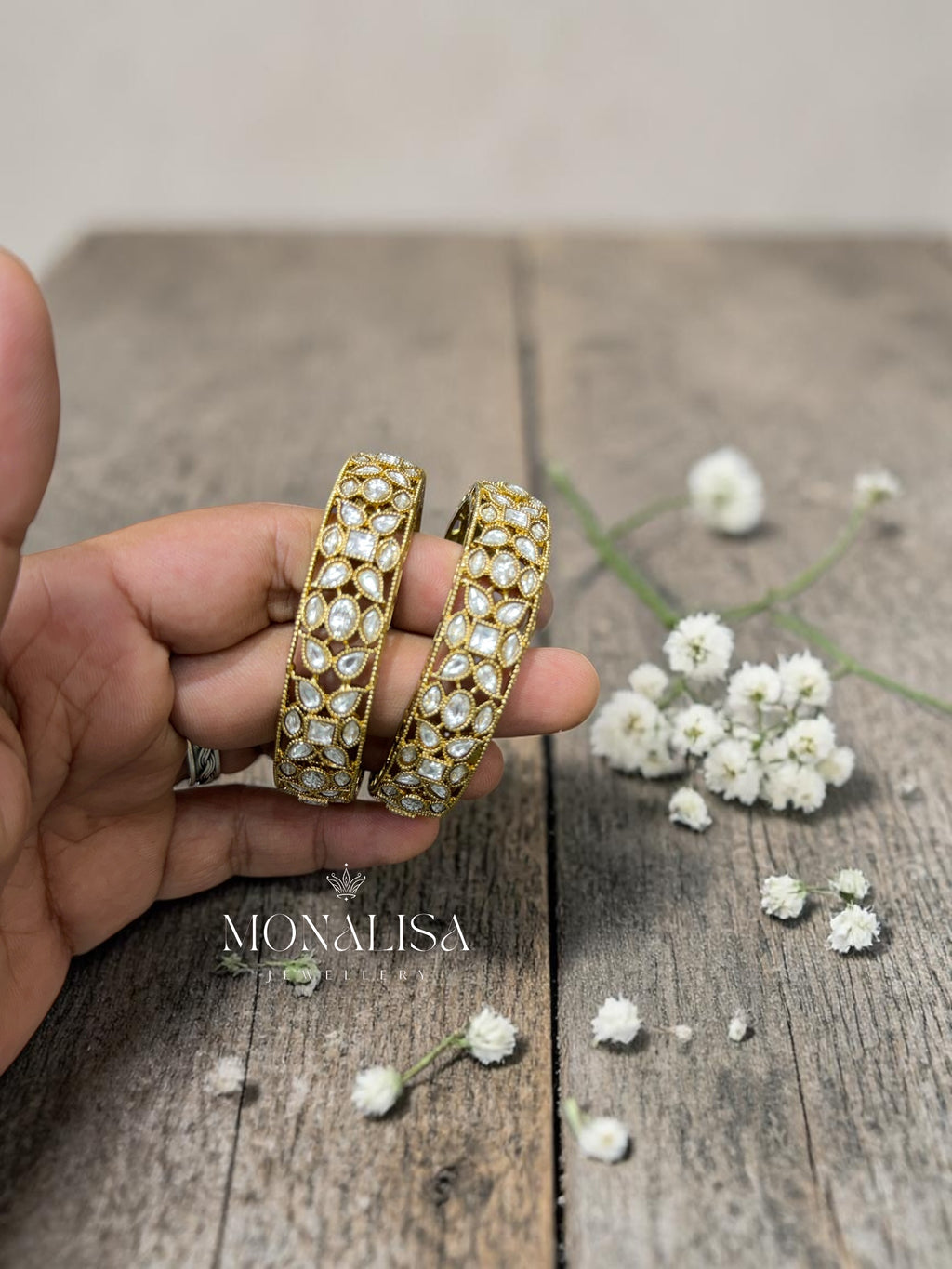 Medha Polki Designer Bangles