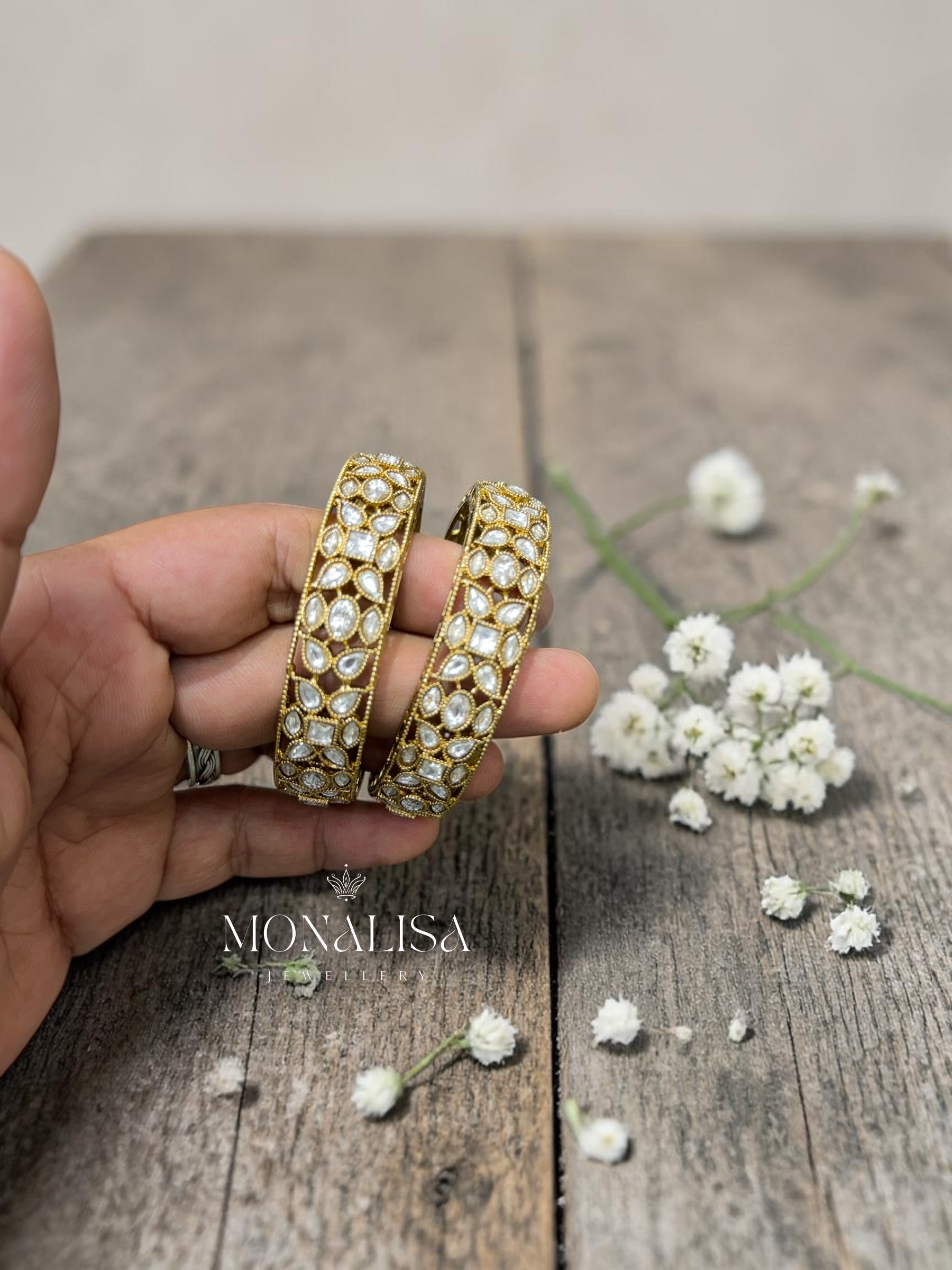 Medha Polki Designer Bangles