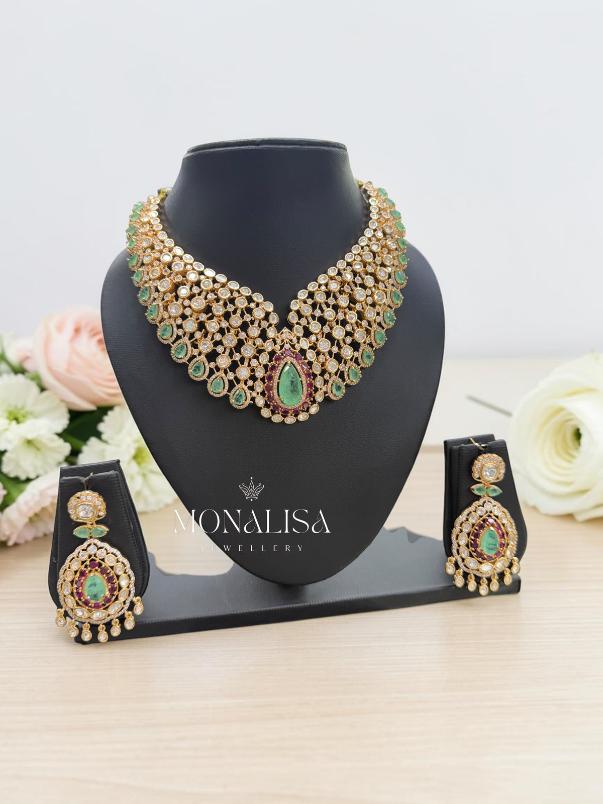 Kimaya Polki Designer Necklace Set