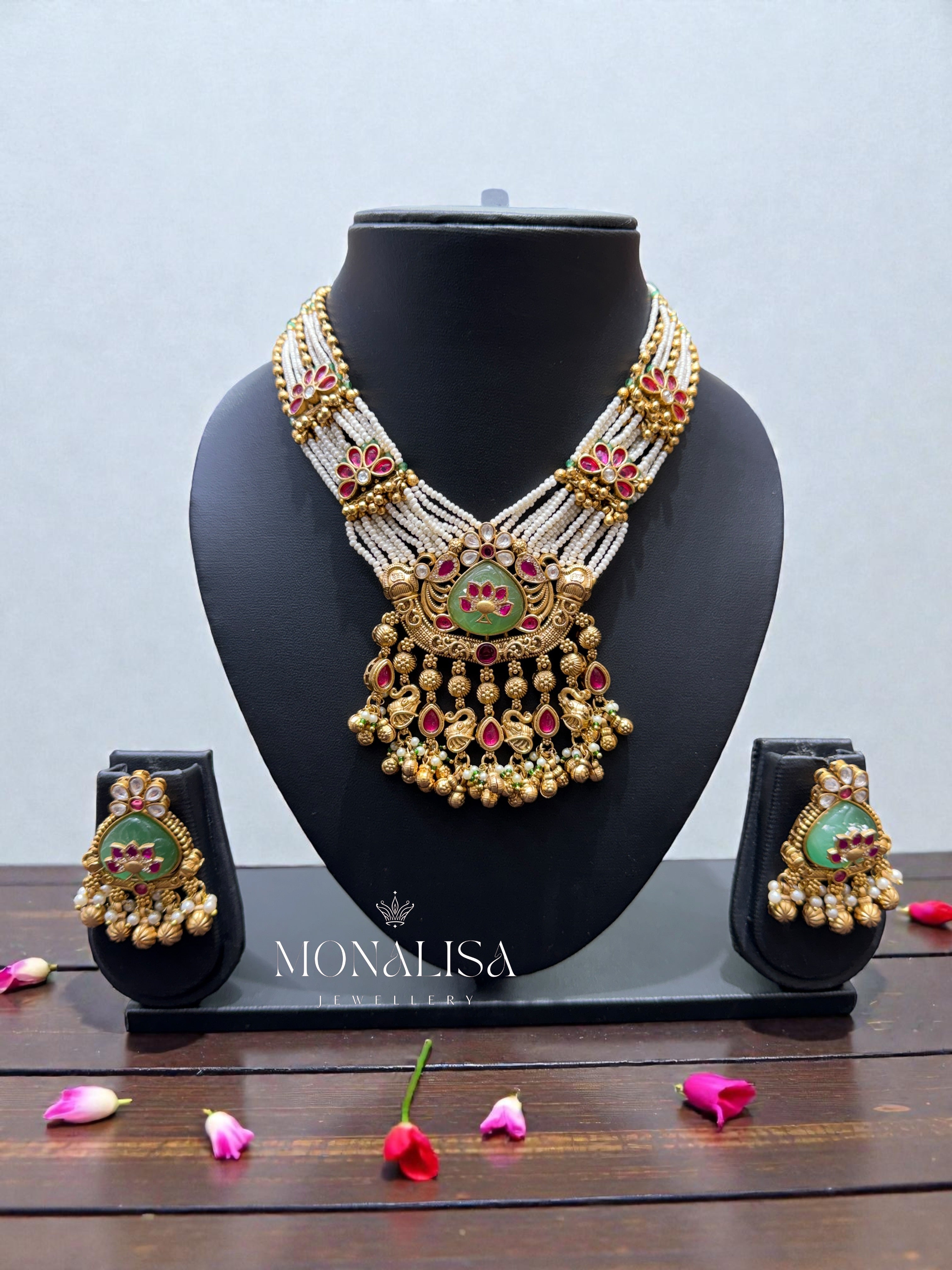 Komal Antique Designer Necklace Set