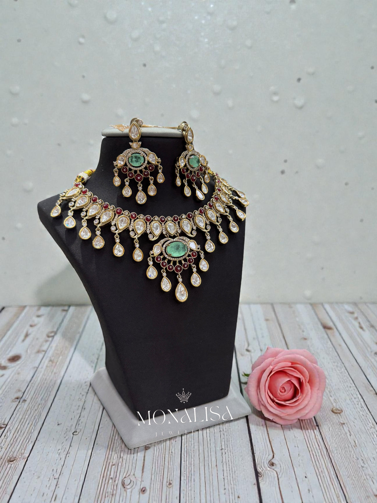Vedika Polki Designer Necklace Set