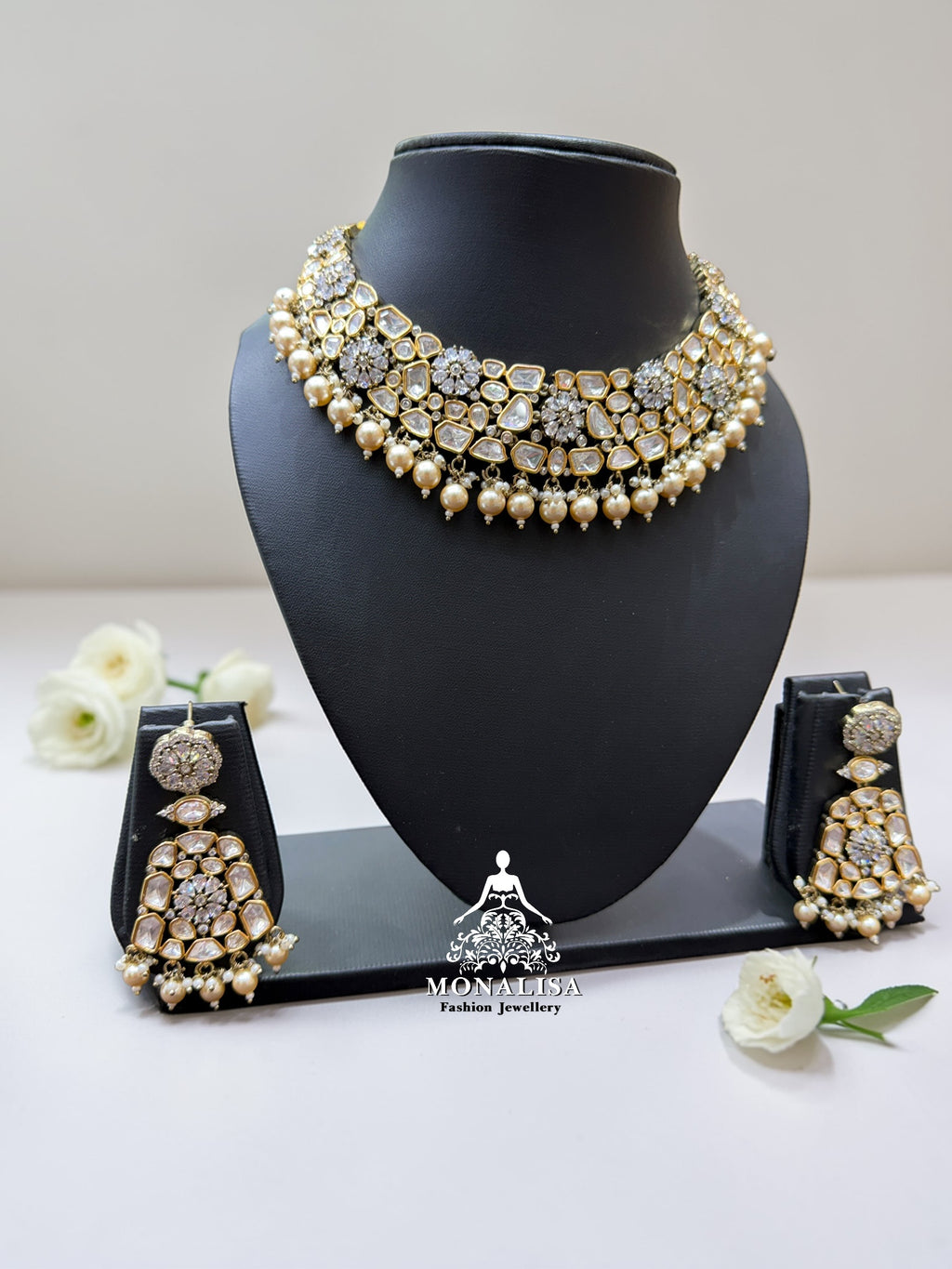 Misty Polki Designer Necklace Set