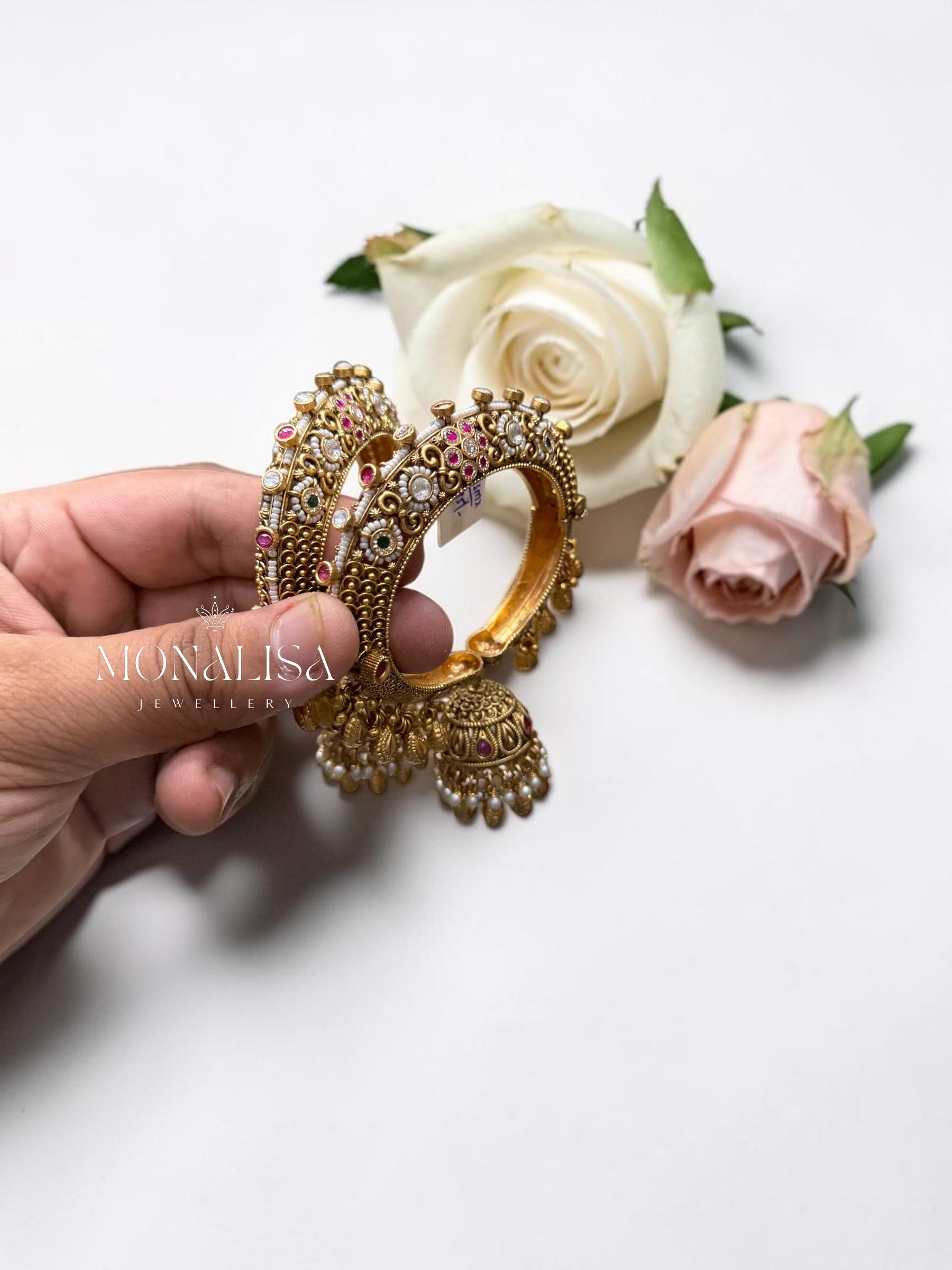 Avni Antique Designer Jhumki Bangles