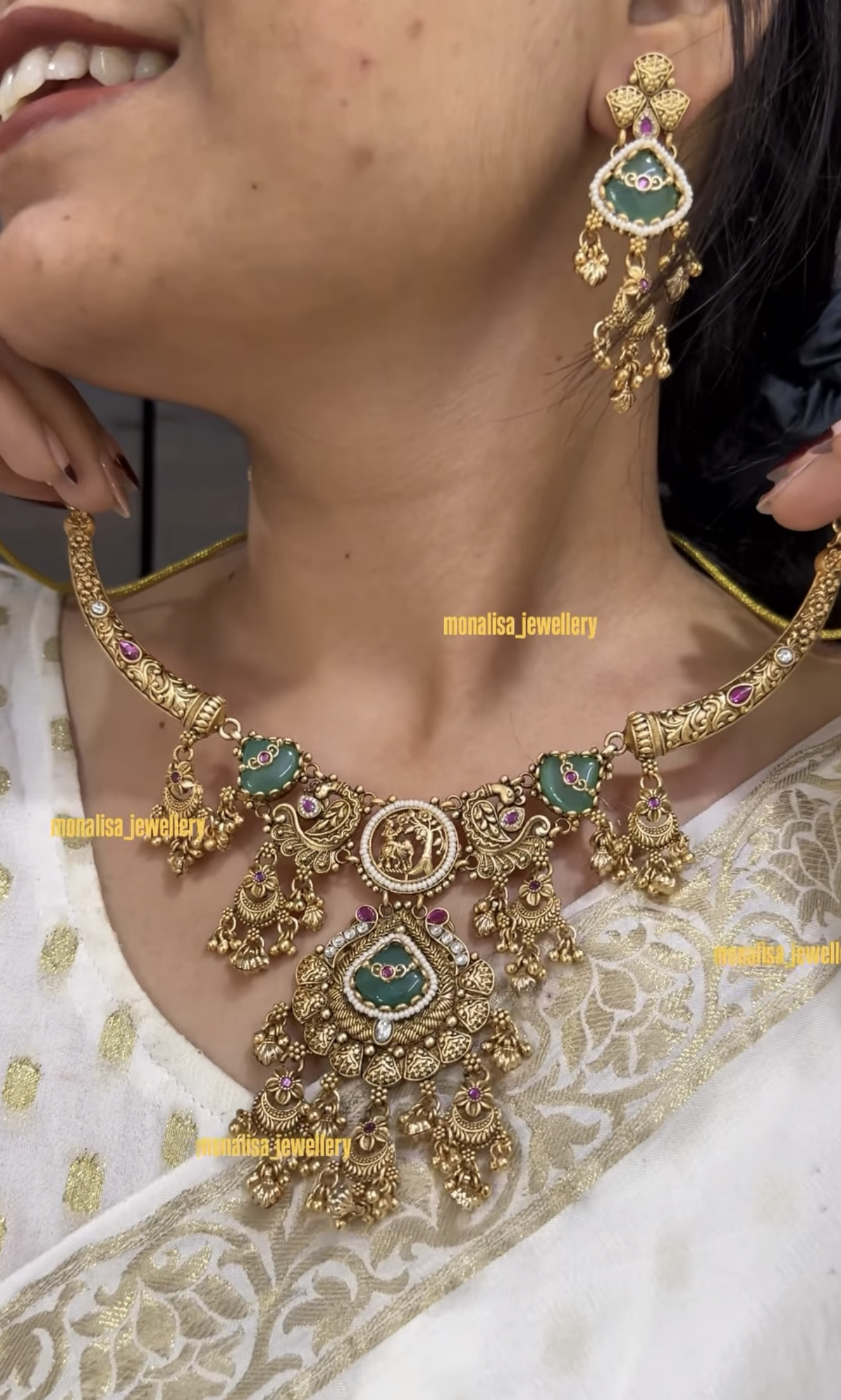 Riona Antique Designer Necklace Set