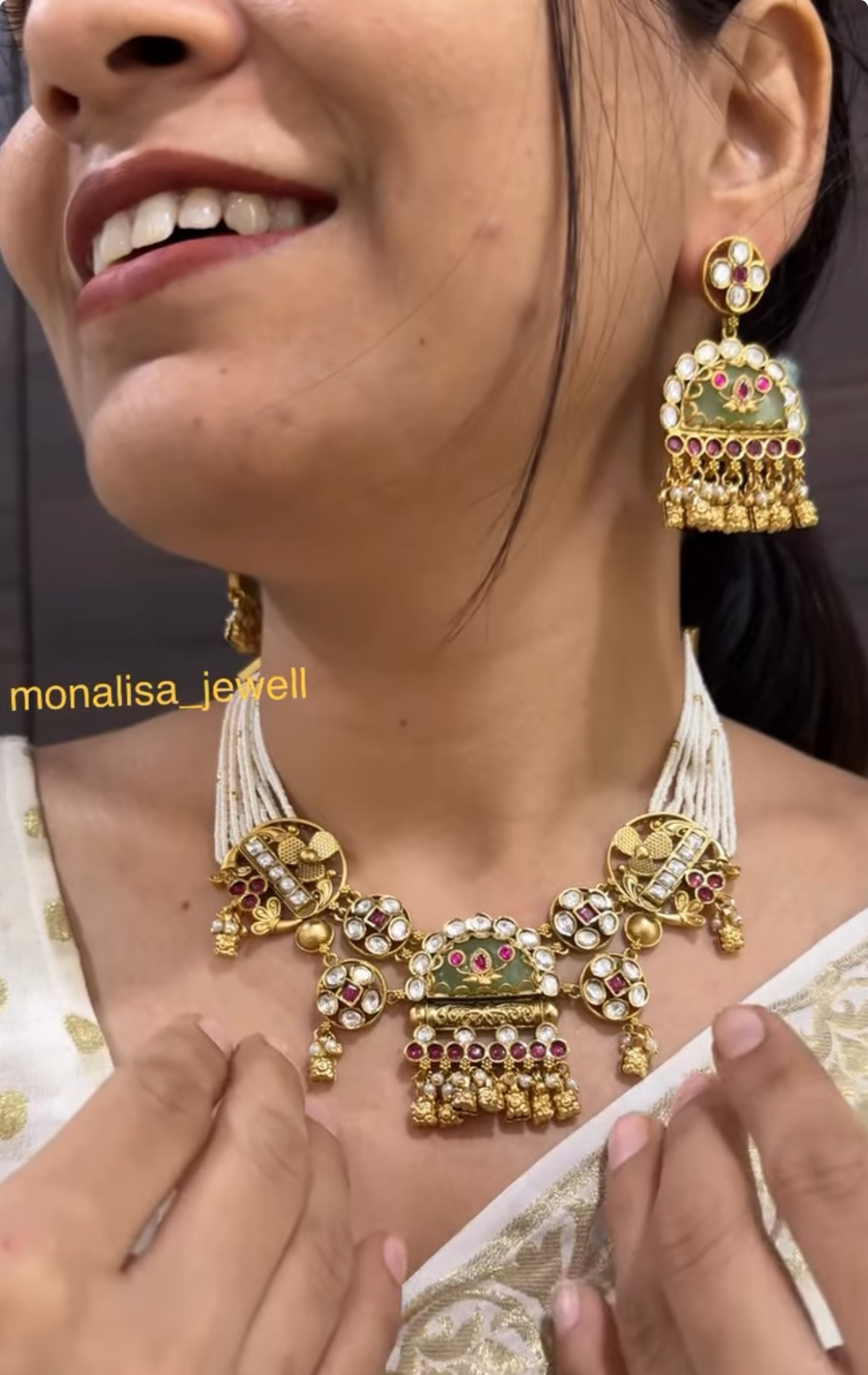 Divija Antique Designer Necklace Set