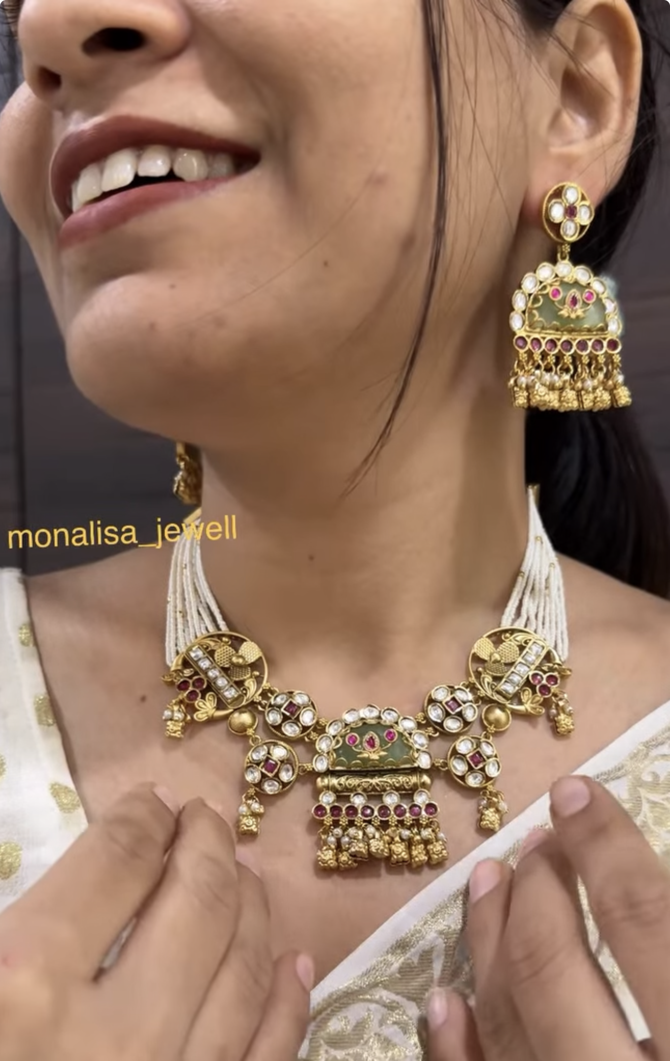 Divija Antique Designer Necklace Set