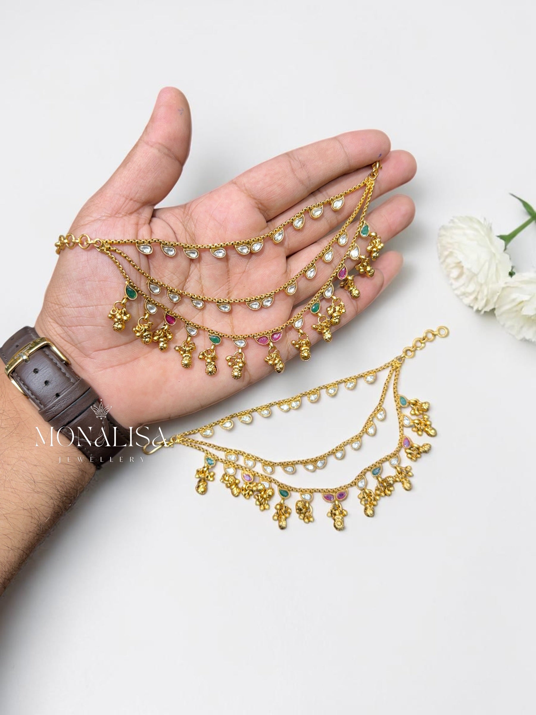 Aarohi Antique Designer Ear chain
