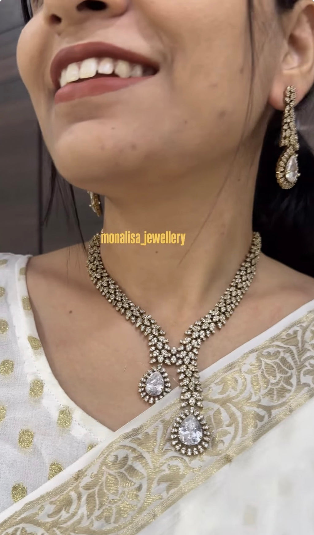 Kyna polki Designer Necklace Set
