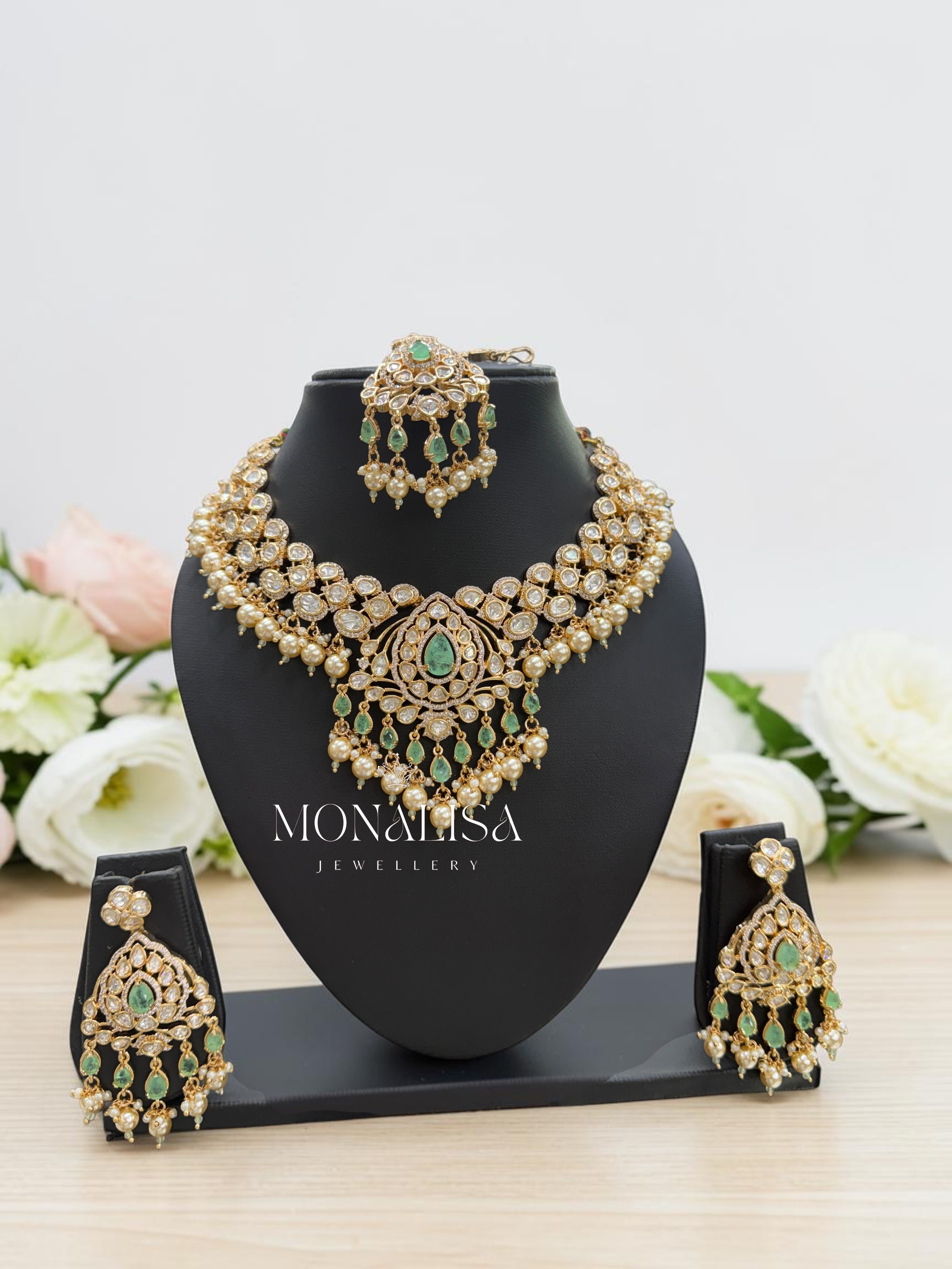 Kiara Polki Designer Necklace Set