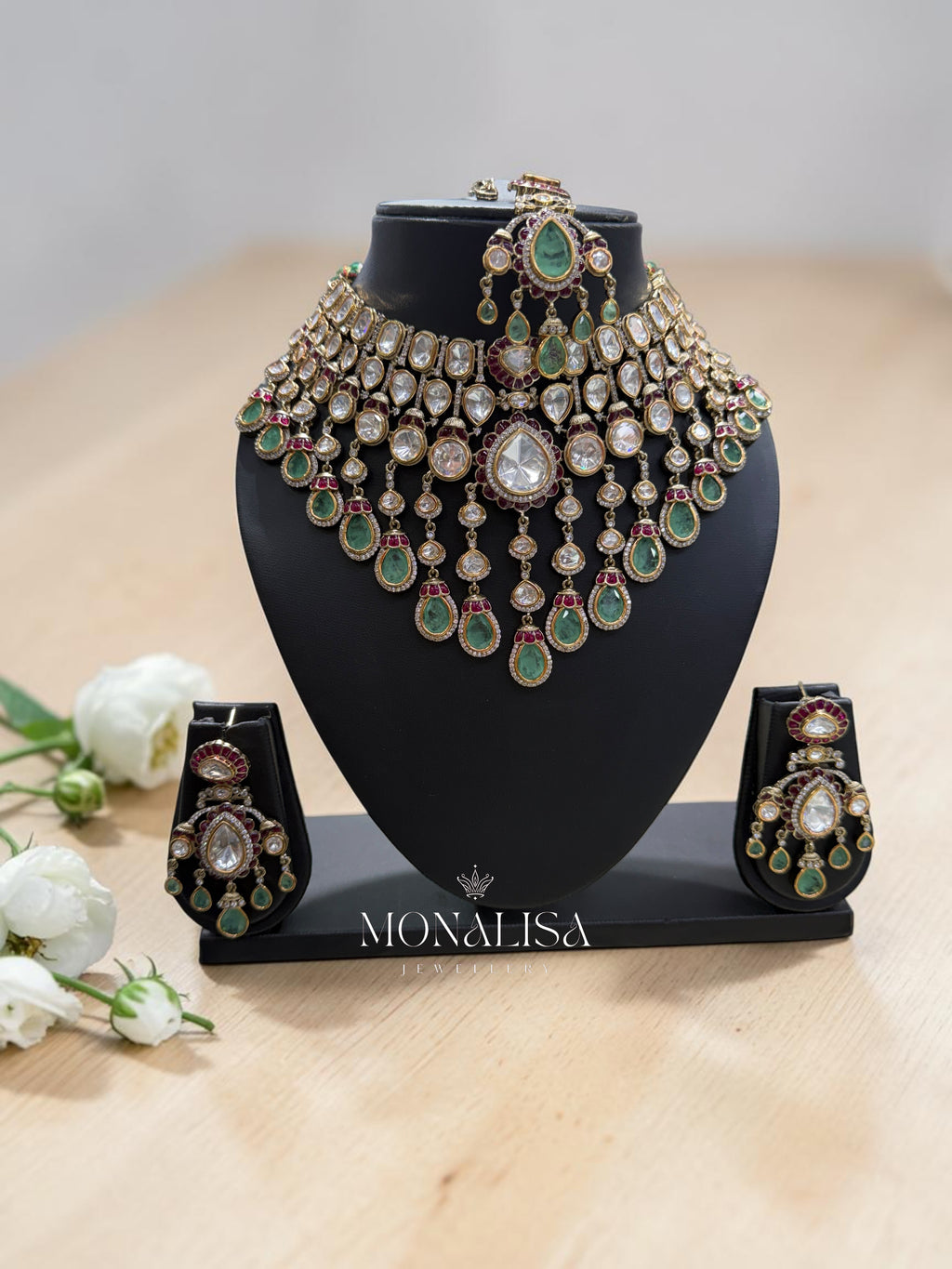 Muktasa Polki Designer Necklace Set