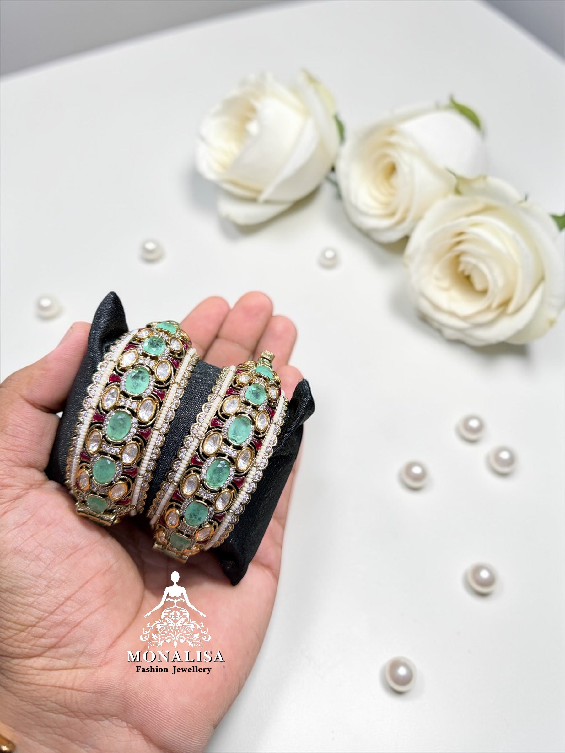 Sanvika polki Designer Bangles