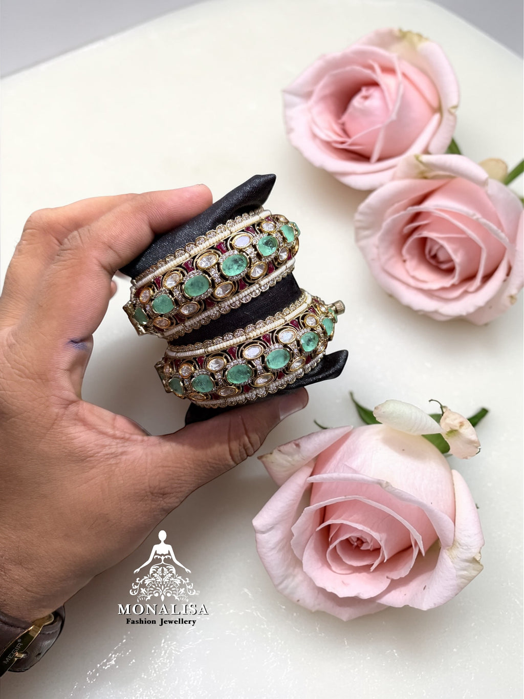 Sanvika polki Designer Bangles