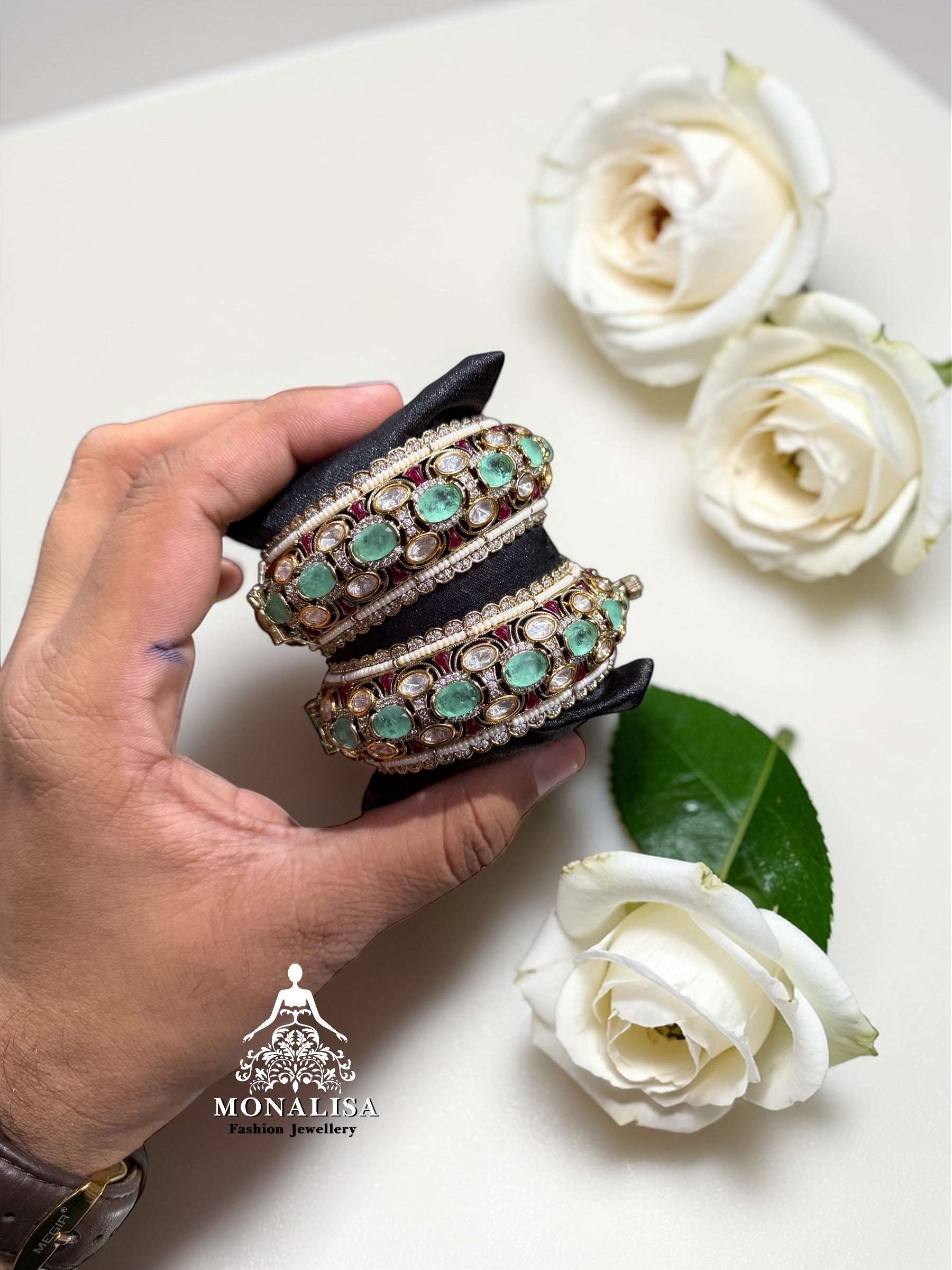 Sanvika polki Designer Bangles