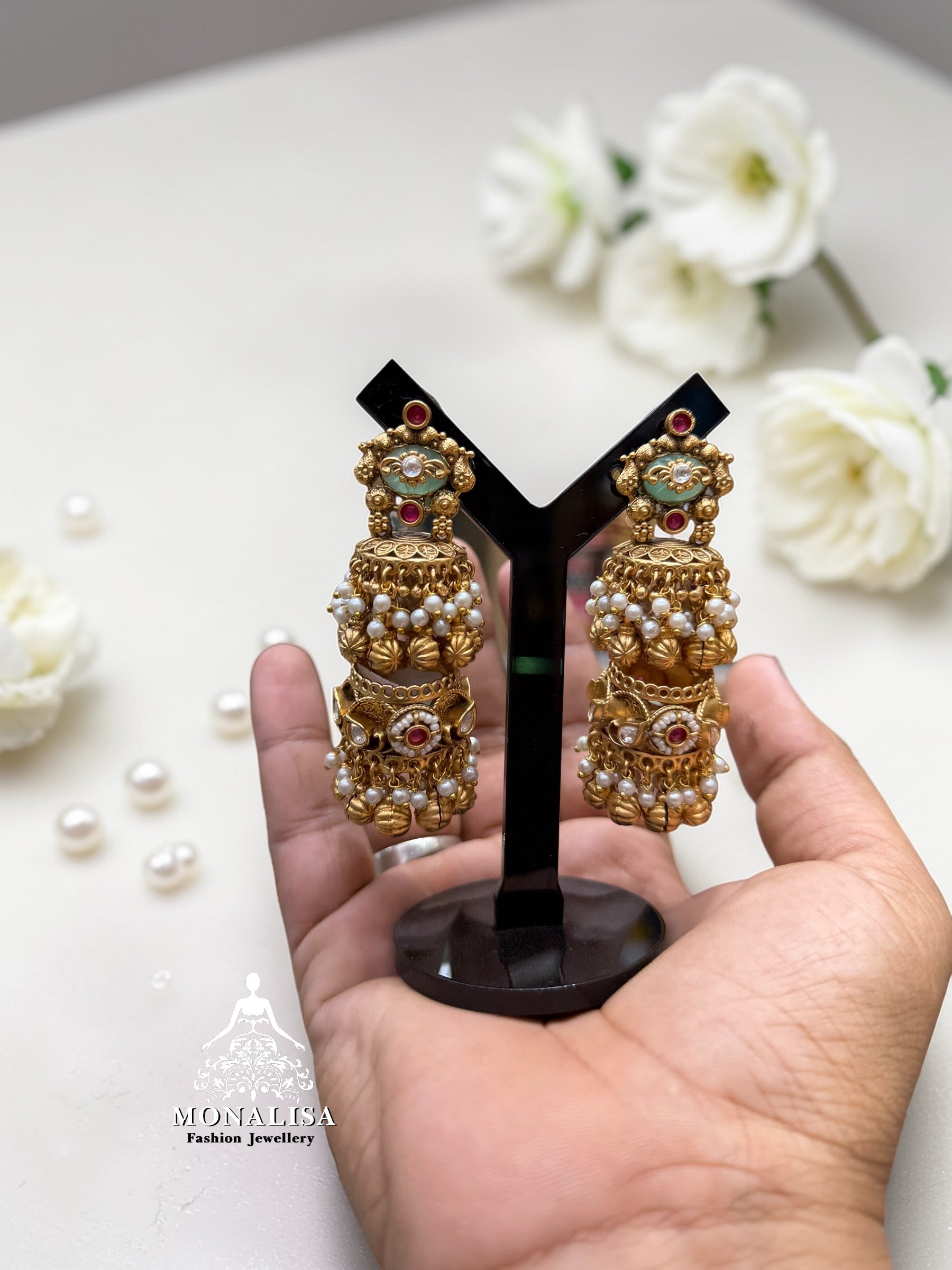 Siasa Antique Desinger Jhumka